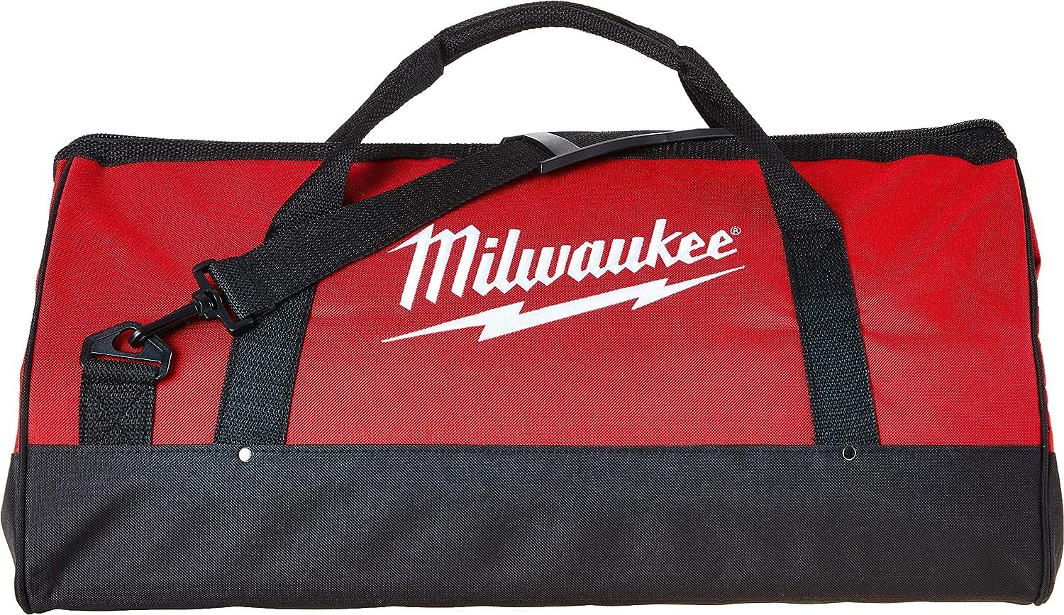Milwaukee Heavy Duty 23 x 12 x 12 Inch Canvas Tool Bag w/Shoulder Strap and 6 Interior Pockets - Image 5