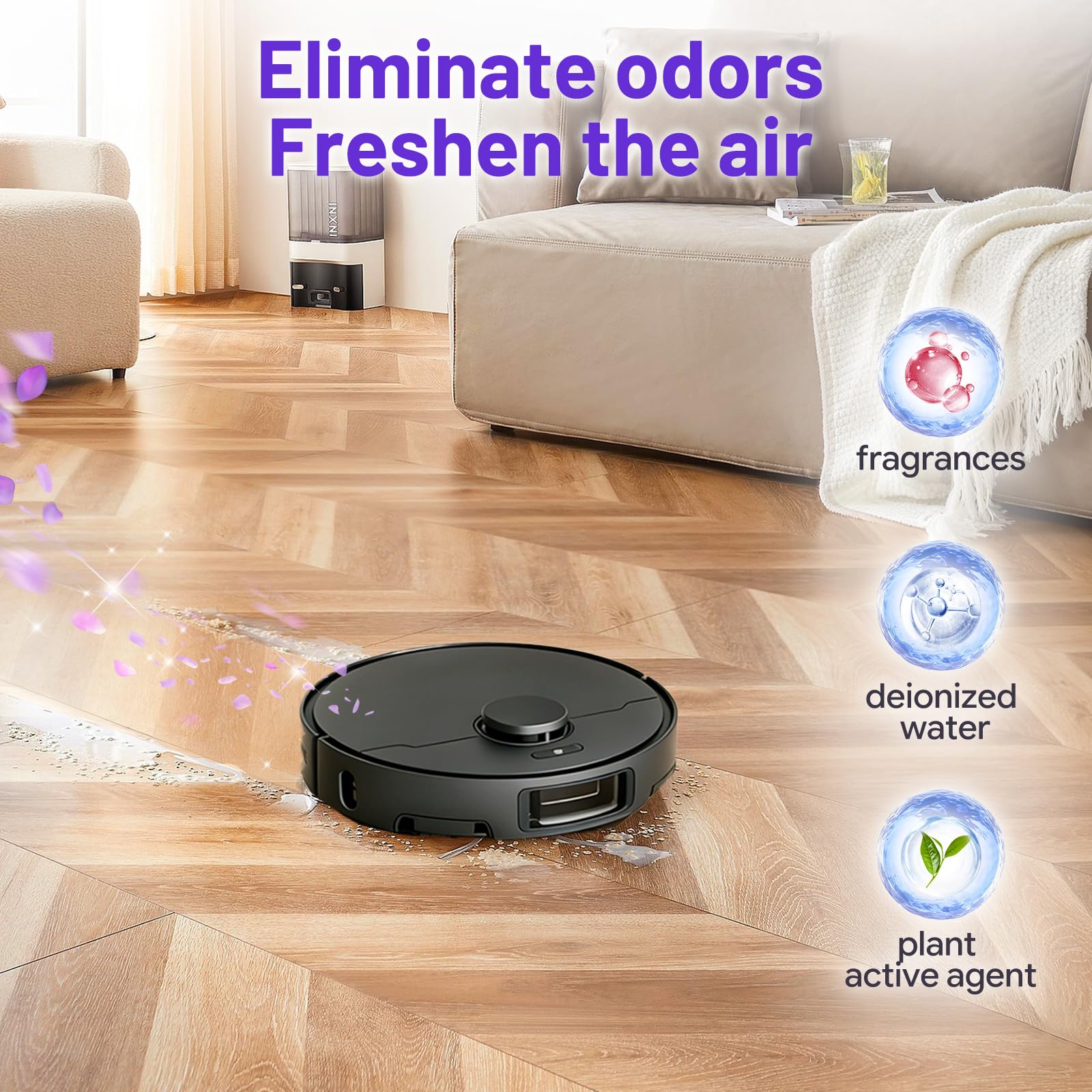 Mirtola Multi-Surface Floor Cleaning Solution Compatible with Dreame Cleaning Solution, Lavender Scent, Deep Clean, Suitable for All Mopping Robot Vacuums and Cordless Wet/Dry Mops (1000 ml) - Image 4