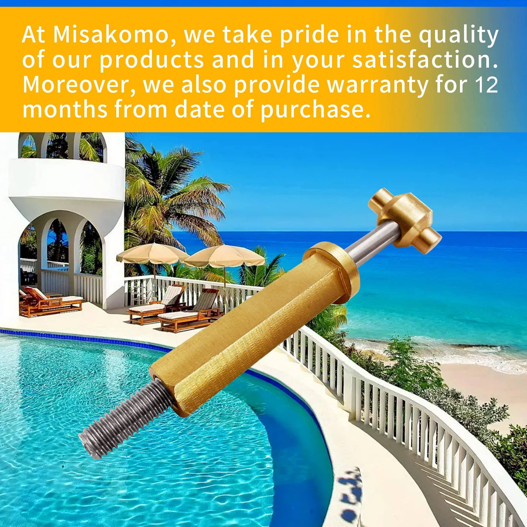 Misakomo Clamp Ring Knob Assembly with Threaded Rod and Retainer, Replacement for Zodiac Jandy DEV/DEL, Zodiac CV/CL Pool&Spa Filter, Repalce# Zodiac R0357500 - Image 3