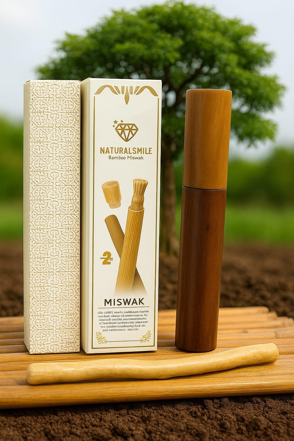 Miswak Sticks for Teeth (2-Pack) – Natural Fresh Siwak Sticks with Bamboo Holder, Travel-Friendly Organic Toothbrush Alternative for Teeth & Gums - Image 8