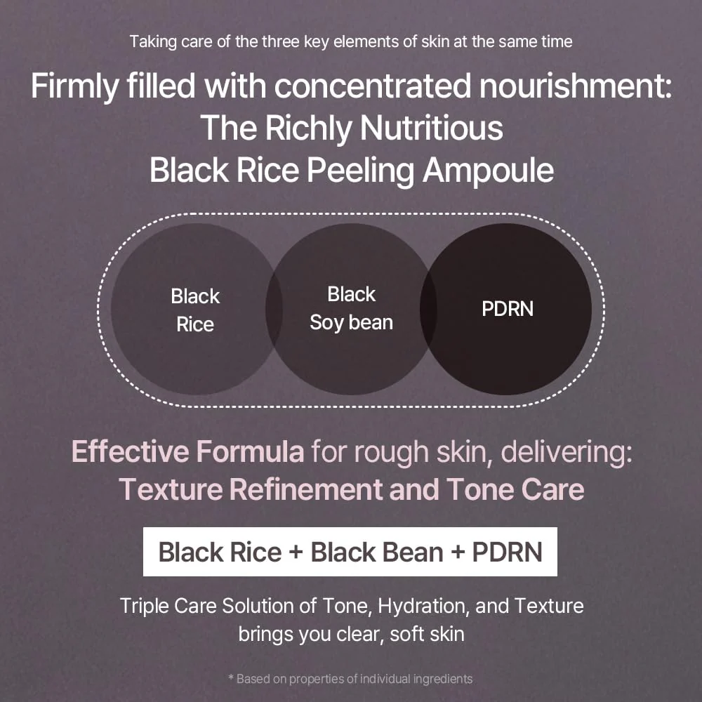 mixsoon Peeling Ampoule - Black rice exfoliant, Gentle Exfoliating Serum for Smooth, Radiant Skin, Dead Skin Cells Remover 100ml / 3.38 fl.oz. Korean Glass Skin Care - Image 5