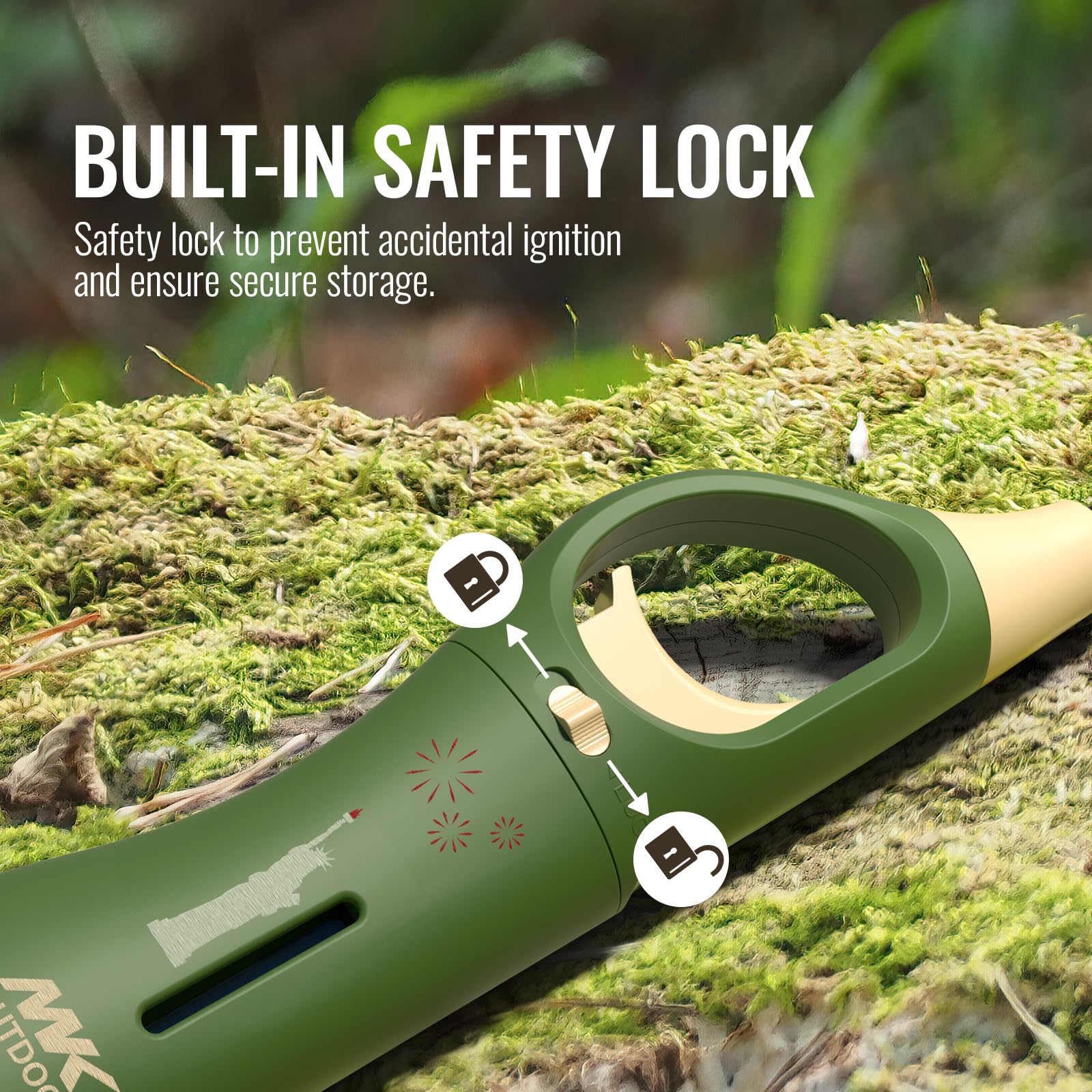 MK Lighter Outdoor Series Willow 9-Inch Xtra Length Extended Flex Neck 4-Pack Designs Multipurpose Refillable Adjustable Flame, Candle & BBQ Lighters, Prepping & Camping Supplies, Survival Lighters - Image 7