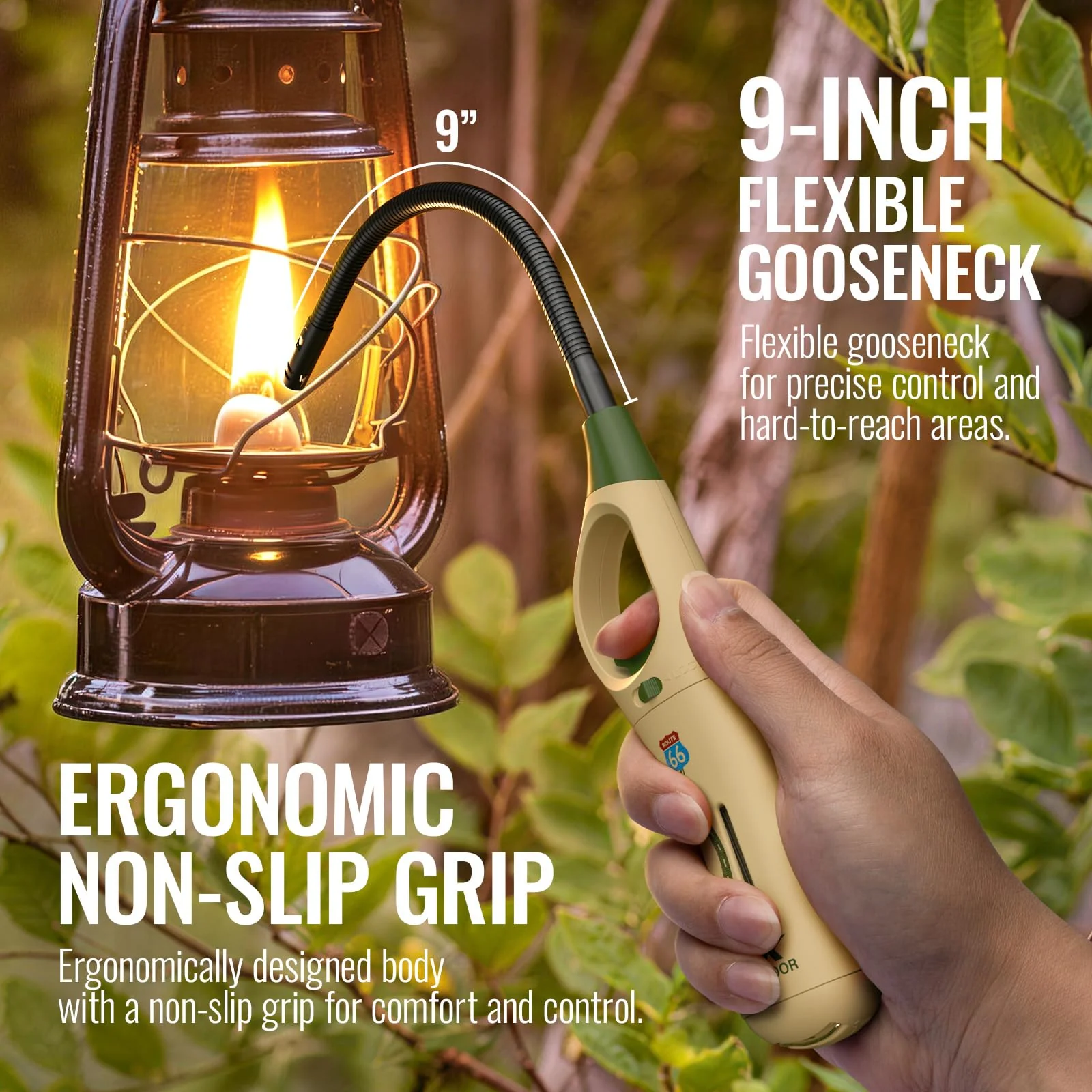 MK Lighter Outdoor Series Willow 9-Inch Xtra Length Extended Flex Neck 4-Pack Designs Multipurpose Refillable Adjustable Flame, Candle & BBQ Lighters, Prepping & Camping Supplies, Survival Lighters - Image 8