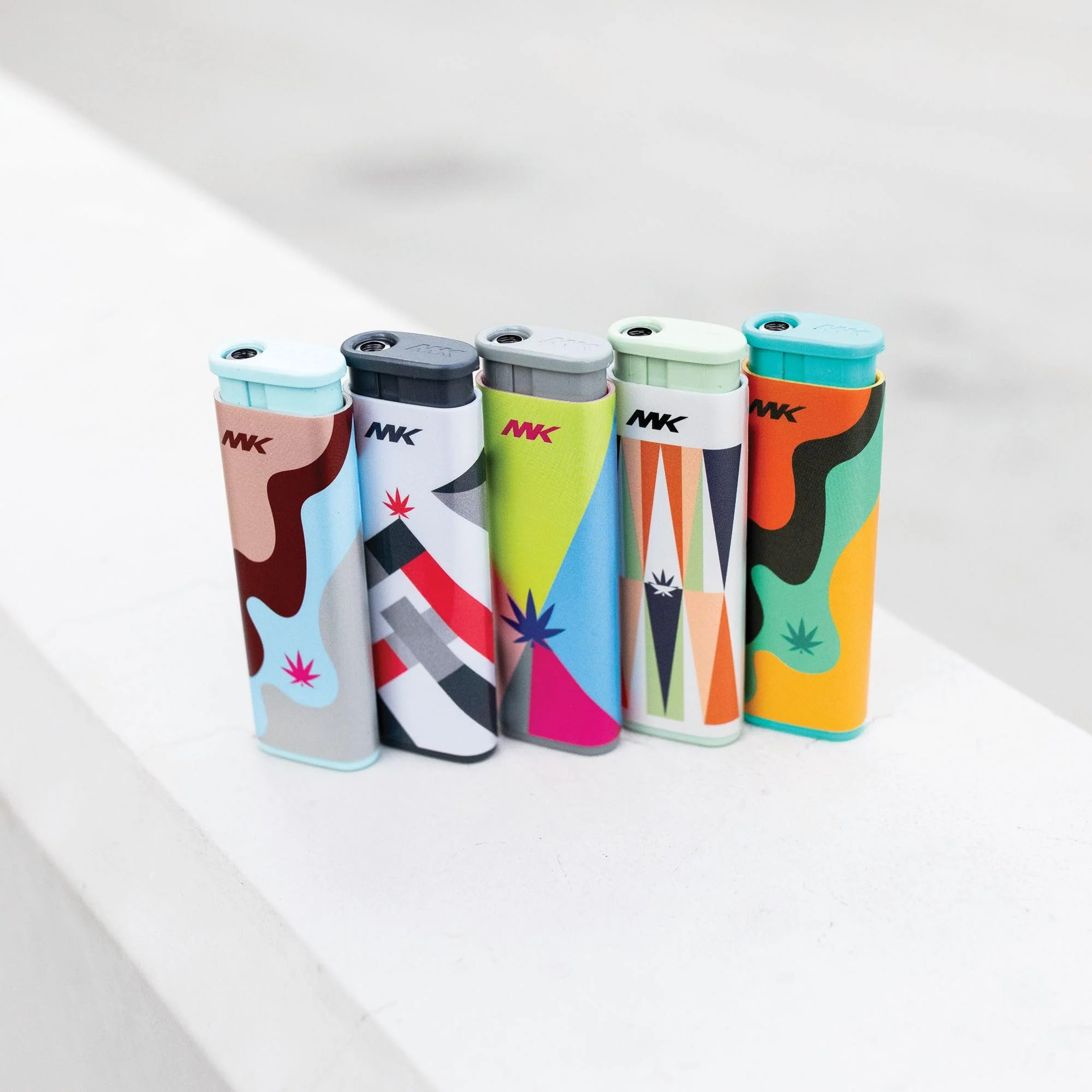 MK Lighter Wind Proof Jet Flame Lighters, 5PCS Striking Design, Candle, Camping, Butane Refillable Lighter, Multipurpose Lighters (Hydro-5PC) - Image 3
