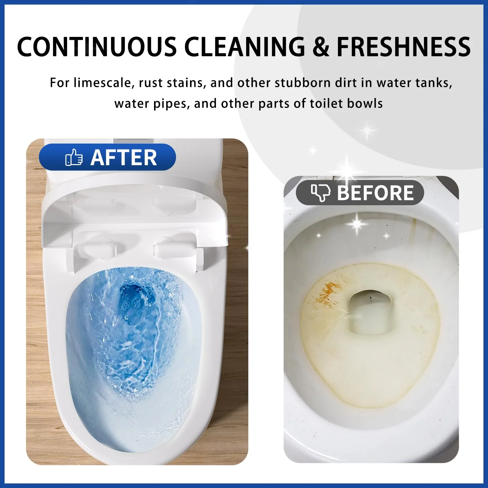 MMIOFANT Automatic Toilet Bowl Cleaner Tablets,Toilet Cleaner Tablets For Tank,Bathroom Cleaner For Tank - Image 3