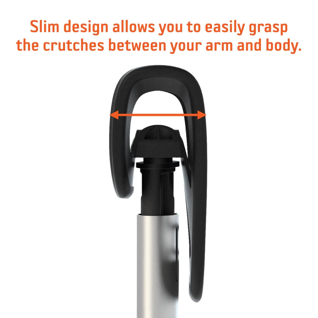 Mobilegs Ultra Crutches for Adults with Ergonomic Handgrips & Plush Saddle - Adjustable Height, Ventilated Saddle, Reduces Pain & Discomfort, Perfect for Post-Surgery & Long Term Disability - Image 5