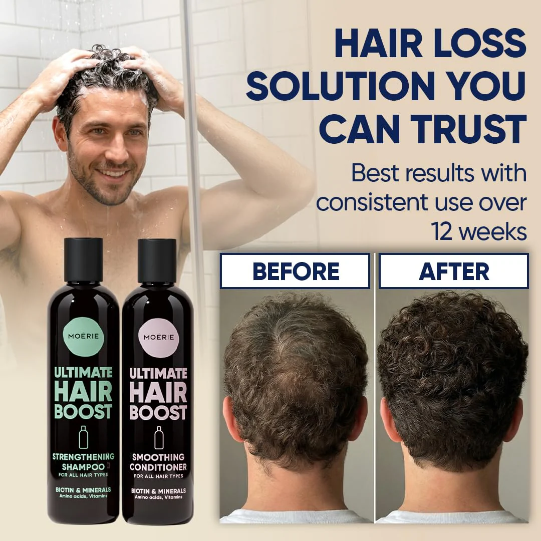 Moerie Hair Growth Shampoo and Conditioner for Women and Men, Hair Loss Solution with Biotin and Rosemary, Thickening Shampoo and Conditioner for Thinning Hair – Promotes Regrowth - Image 4