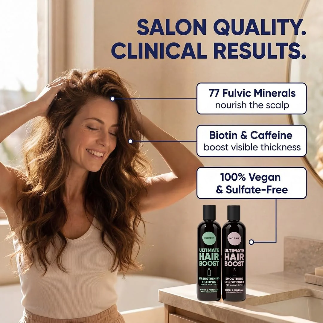 Moerie Hair Growth Shampoo and Conditioner for Women and Men, Hair Loss Solution with Biotin and Rosemary, Thickening Shampoo and Conditioner for Thinning Hair – Promotes Regrowth - Image 6