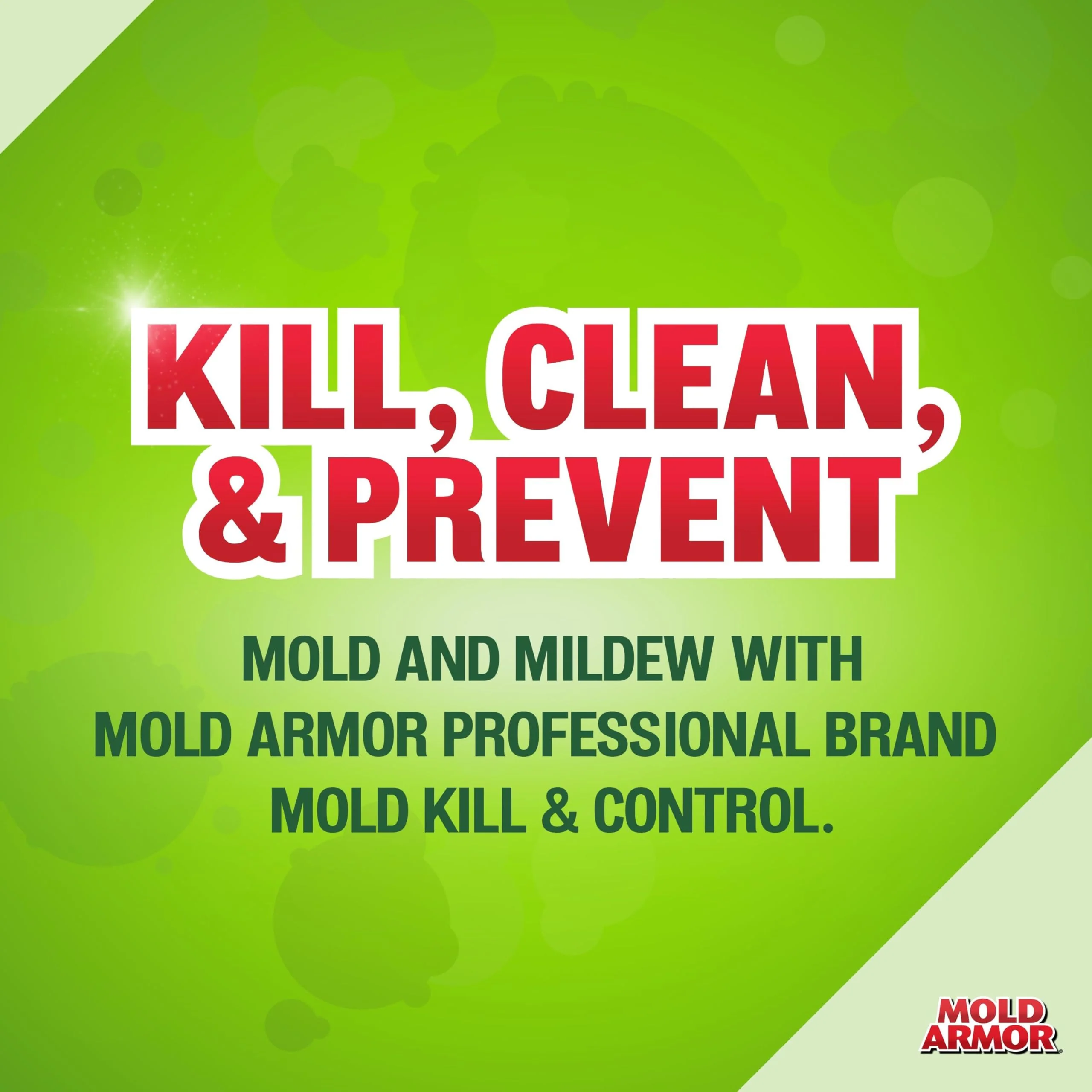 Mold Armor Professional Brand Mold Kill & Control Spray, 32 oz., Hard Surface Mold and Mildew Remover, Visible Results in Minutes, Eliminates Bacteria and Viruses - Image 5