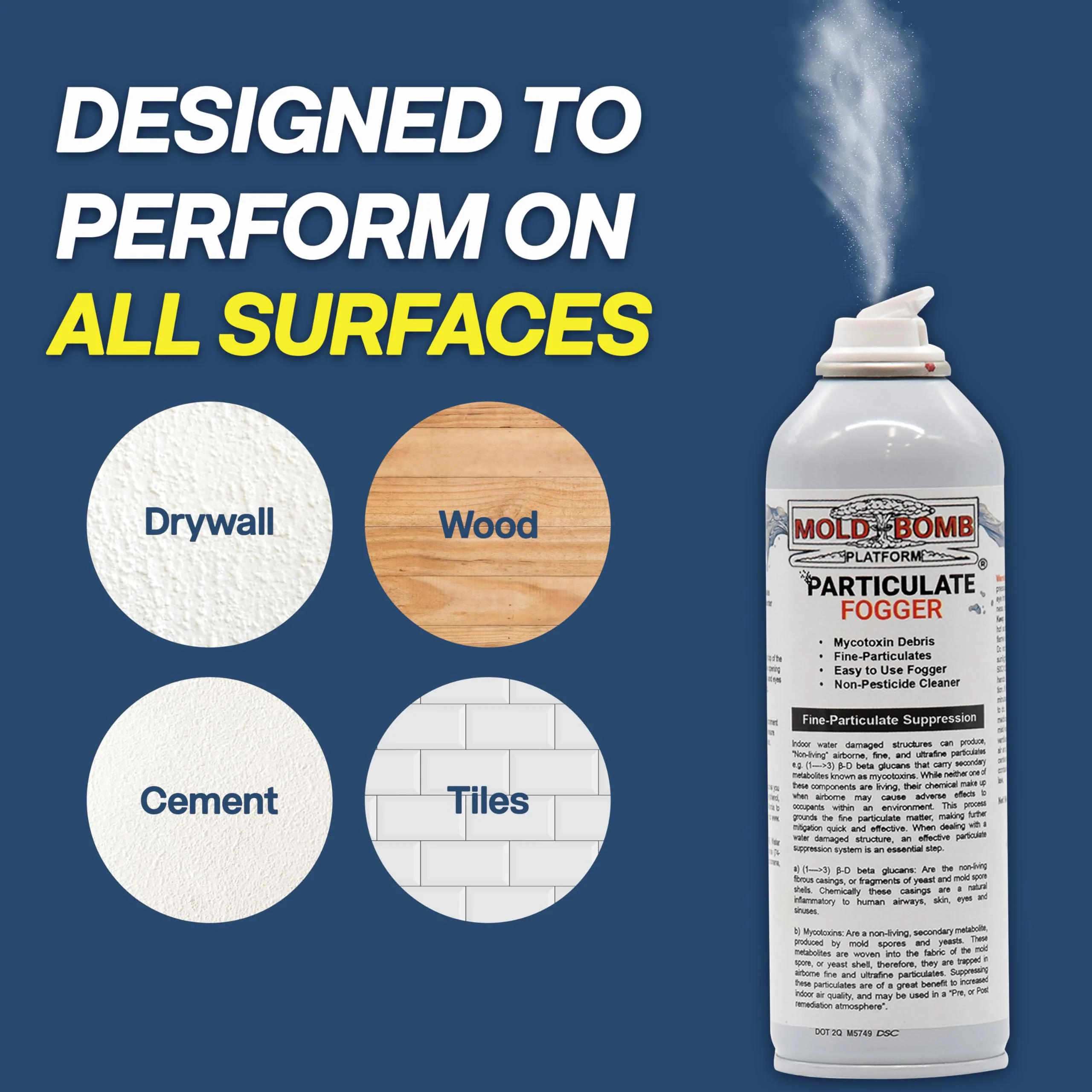 MOLD BOMB Fogger – Mold Stain & Odor Fogger – Deep Penetrating Room Treatment for Affected Areas – DIY Cleanup Solution (1 Pack) - Image 3