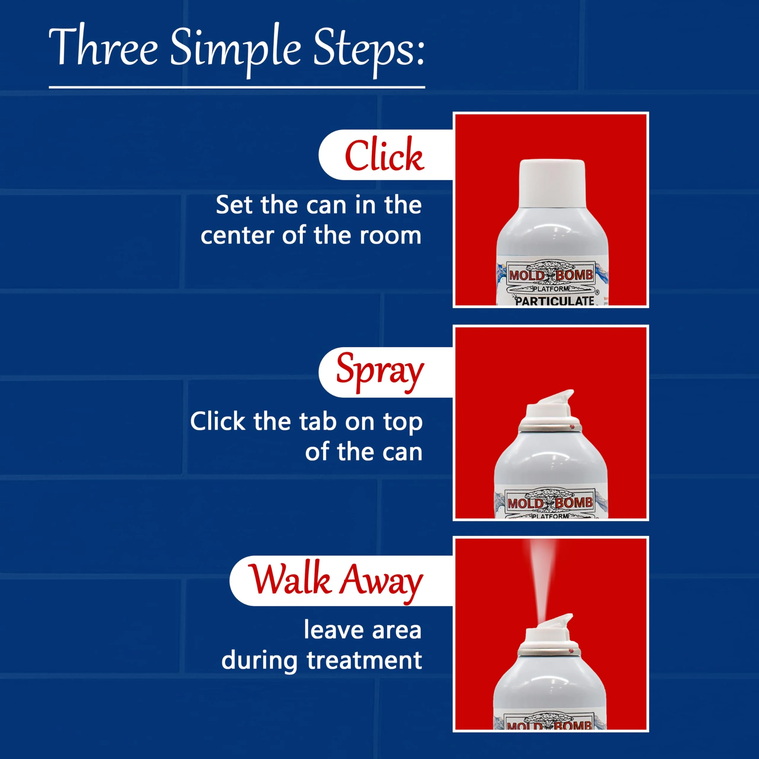 MOLD BOMB Fogger – Mold Stain & Odor Fogger – Deep Penetrating Room Treatment for Affected Areas – DIY Cleanup Solution (1 Pack) - Image 4