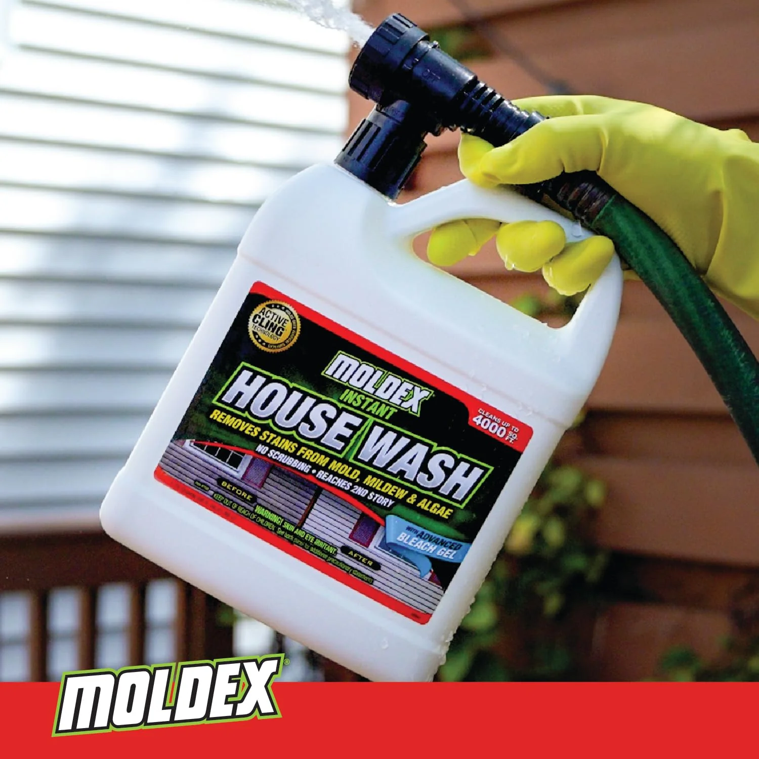 Moldex Concentrated Instant House Wash, 56 oz, Yellow - Image 4