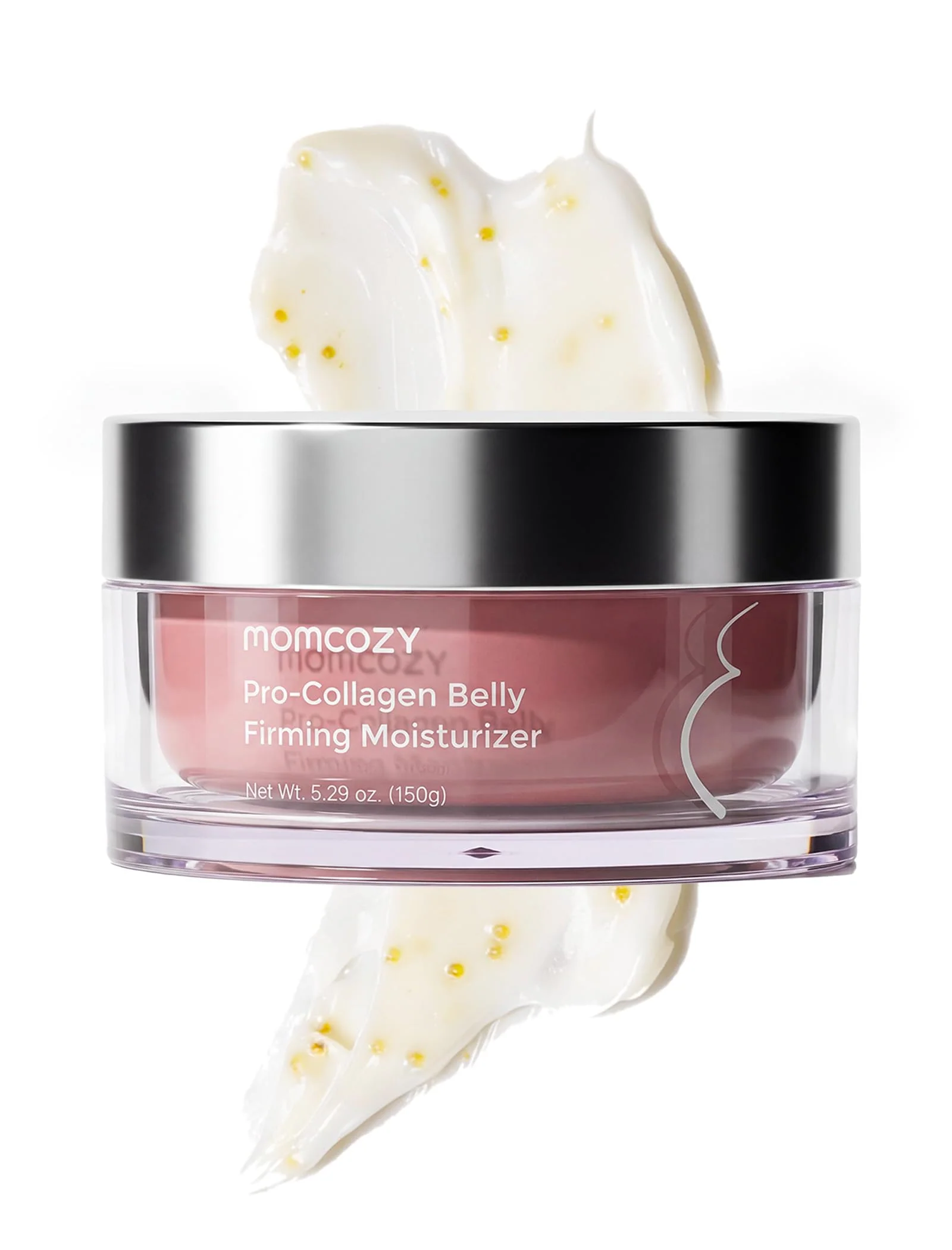 Momcozy Stretch Mark Cream for Pregnancy & Postpartum, Pro-Collagen Belly Firming Moisturizer, Facial-Grade Peptides & Oil-in-Cream, 5.29 oz (150g)