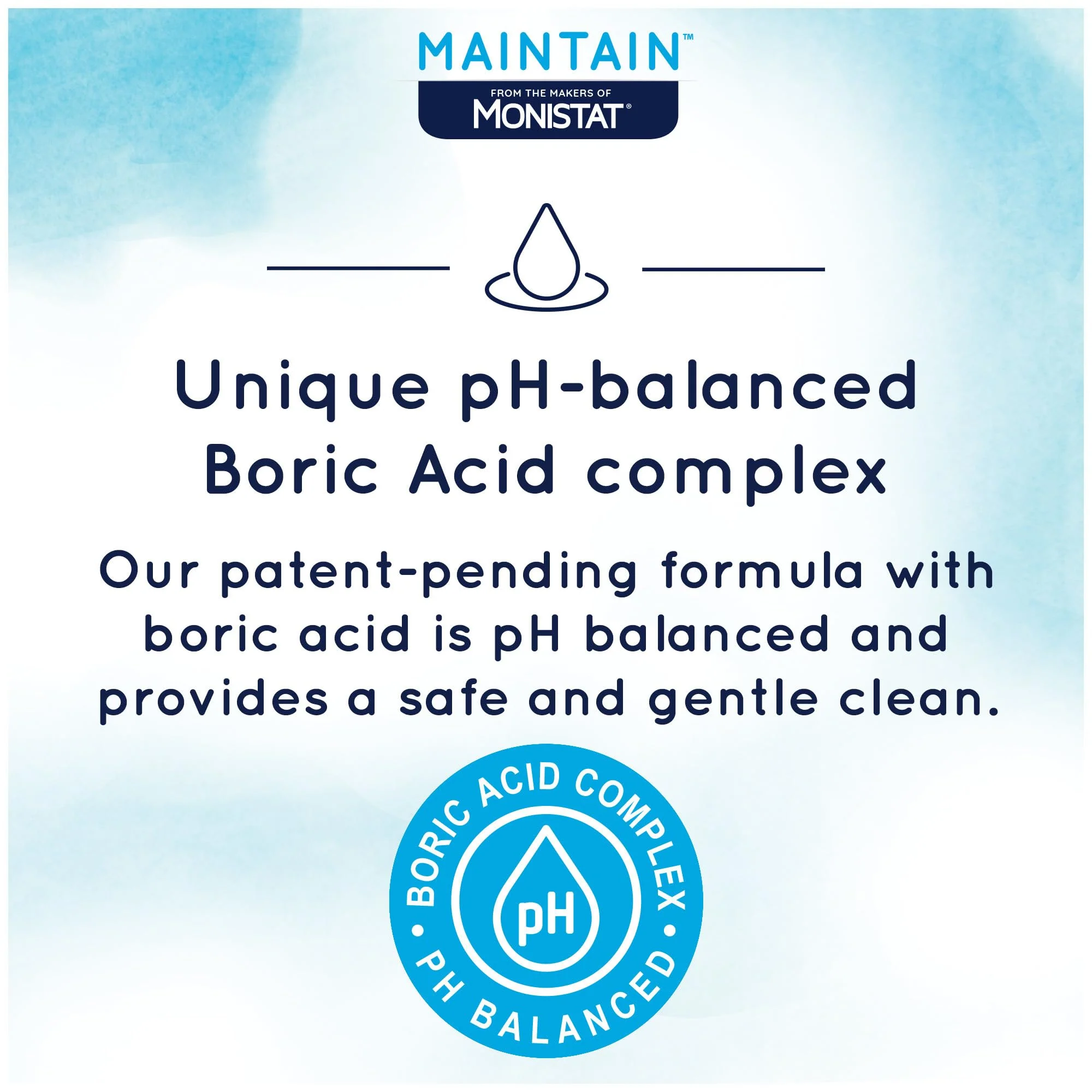 Monistat Boric Acid Feminine Wash, Fragrance-Free Intimate Wash for Women with Gentle pH-Balanced Formula, 10 Fl Oz (Pack of 2) - Image 3