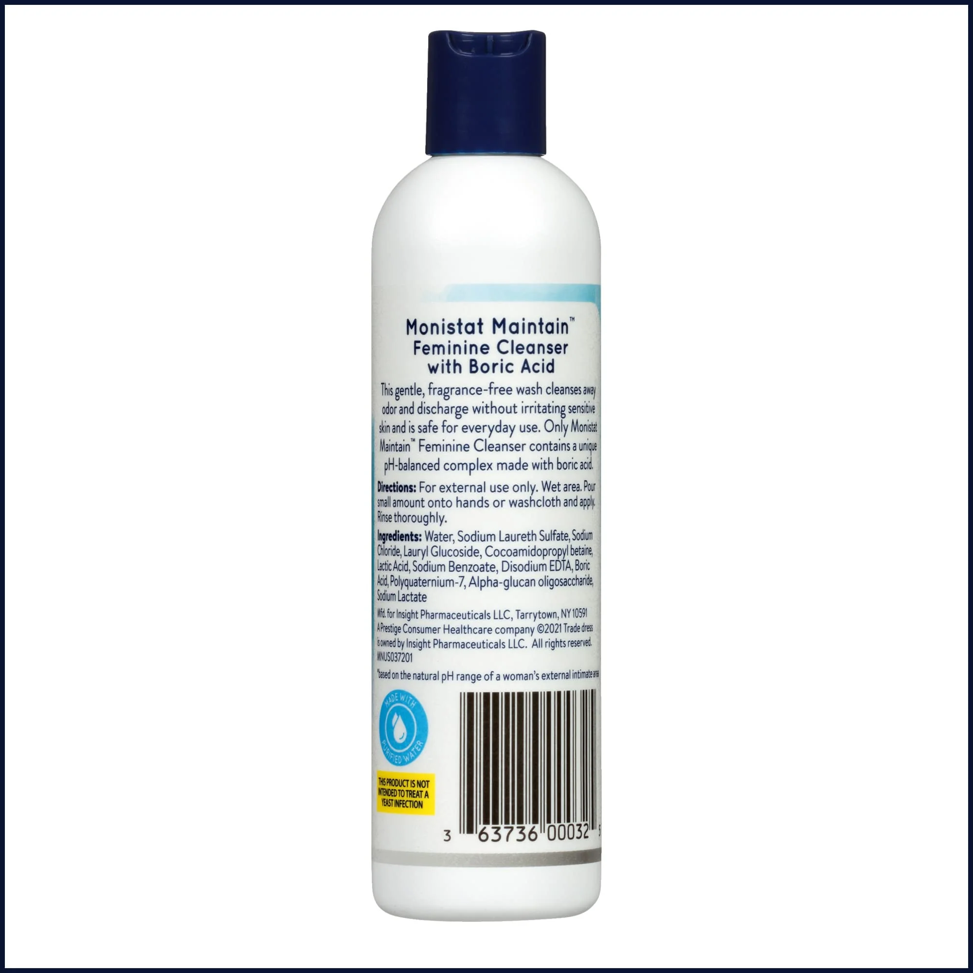 Monistat Boric Acid Feminine Wash, Fragrance-Free Intimate Wash for Women with Gentle pH-Balanced Formula, 10 Fl Oz (Pack of 2) - Image 9
