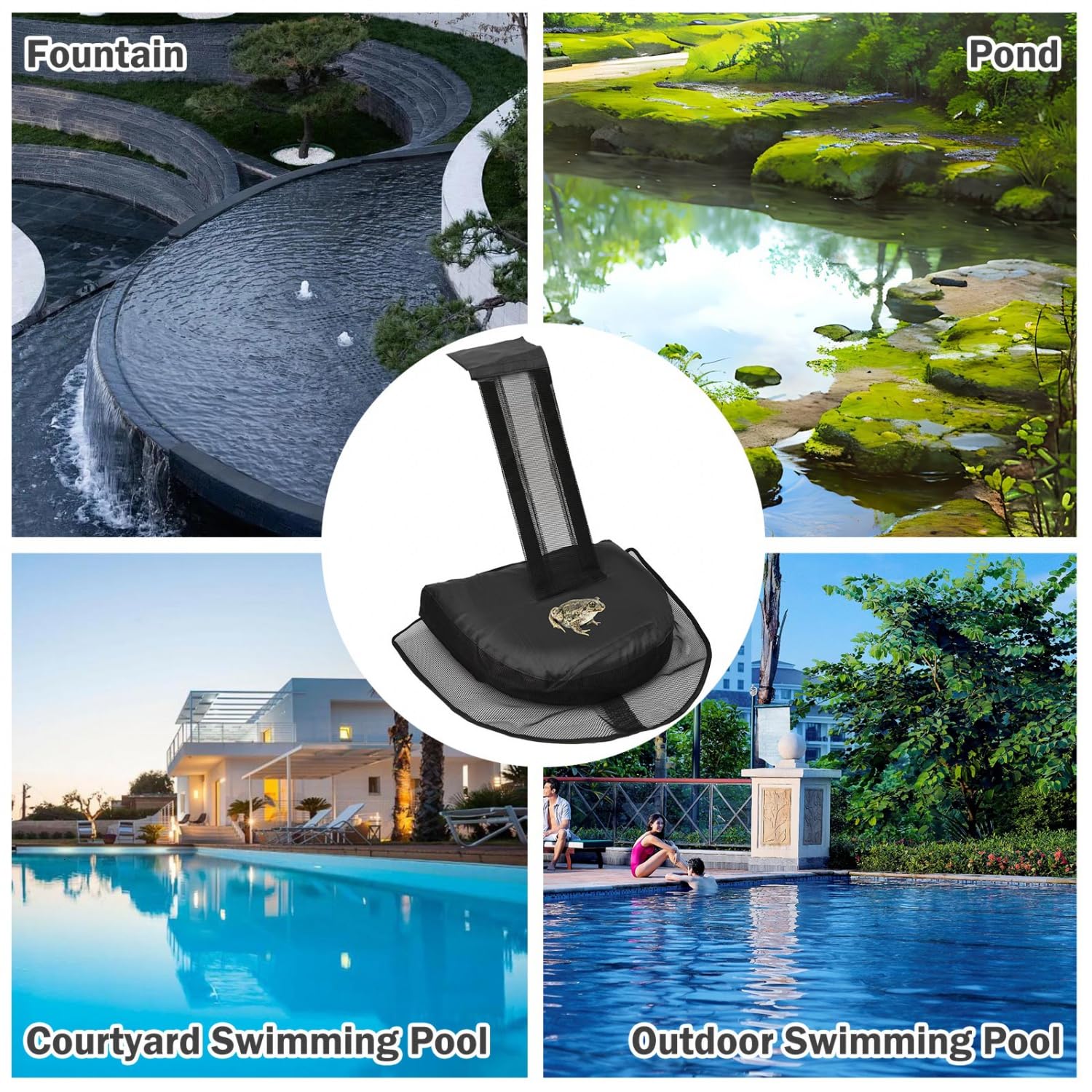 Monrocco 2 Pack Animal Saving Escape Ramp for Swimming Pool, Pool Critter Escape Ramp, Floating Rescues Frog Saver for Swimming Pool Critter Escape Ramp - Image 2