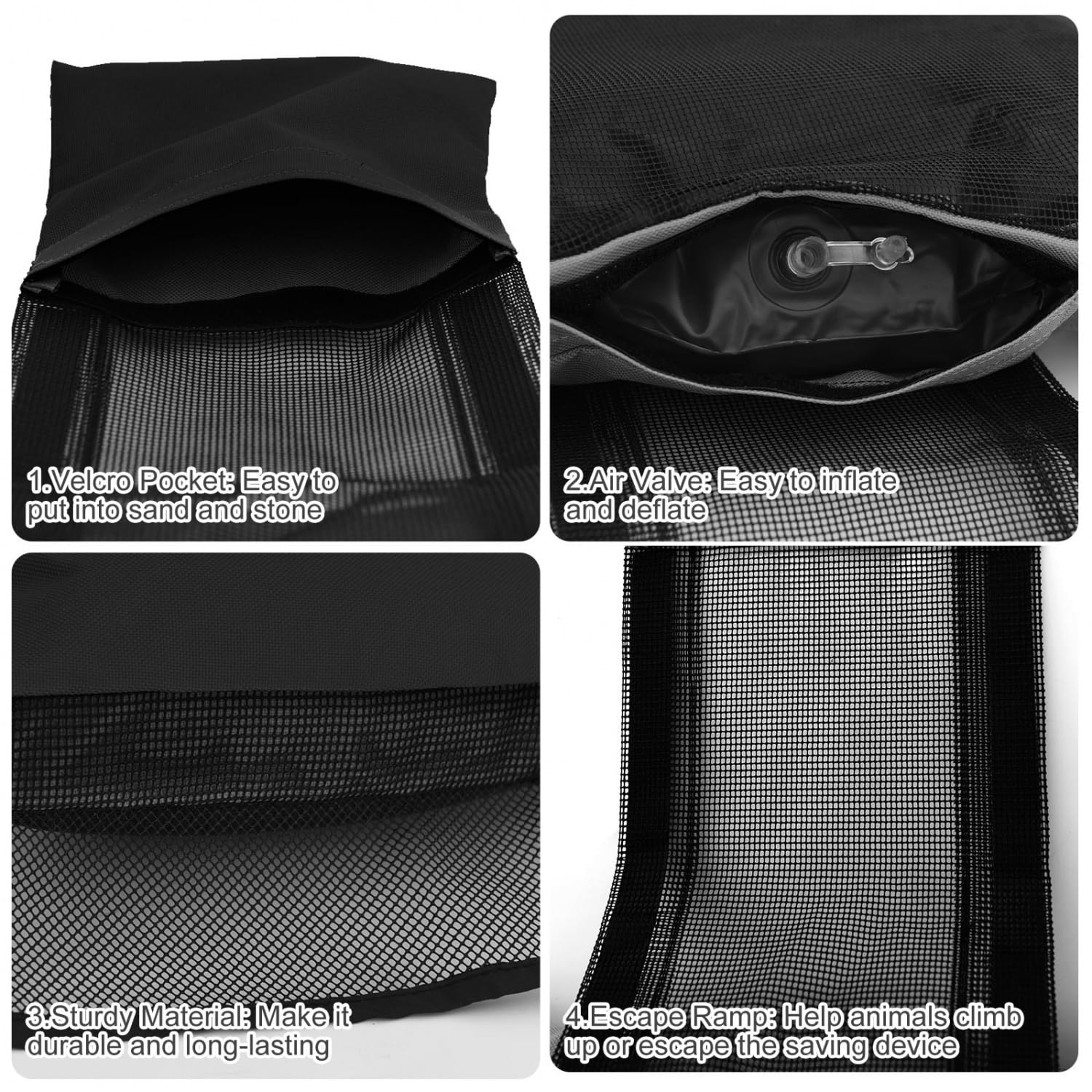 Monrocco 2 Pack Animal Saving Escape Ramp for Swimming Pool, Pool Critter Escape Ramp, Floating Rescues Frog Saver for Swimming Pool Critter Escape Ramp - Image 3