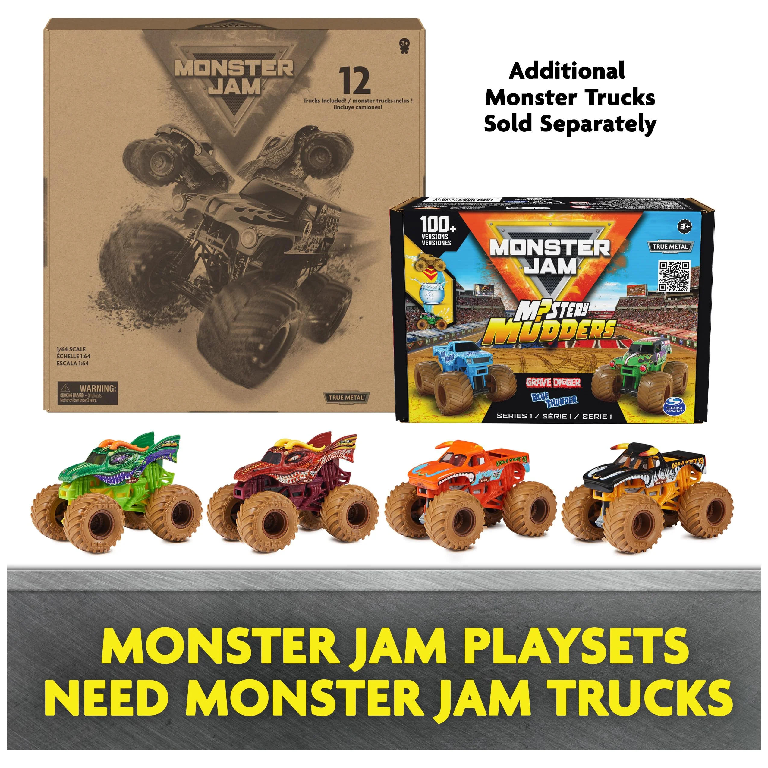 Monster Jam, Official 12-Pack of 1:64 Scale Die-Cast Monster Trucks for Boys and Girls, Kids Toys for Ages 4-6+, Amazon Exclusive - Image 6