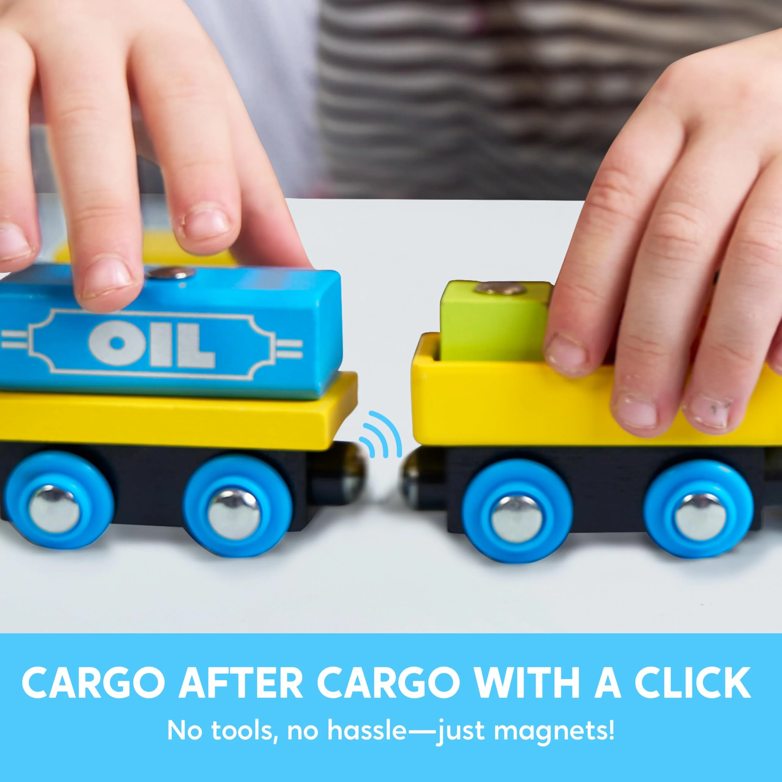 Montessori Wooden Train Toy Set for Kids, 12PCS Magnetic Train Cars with Storage Gift Box, STEM Educational Toy for Boys & Girls, Ages 2-8 Years, Christmas Birthday Party Gift - Image 6