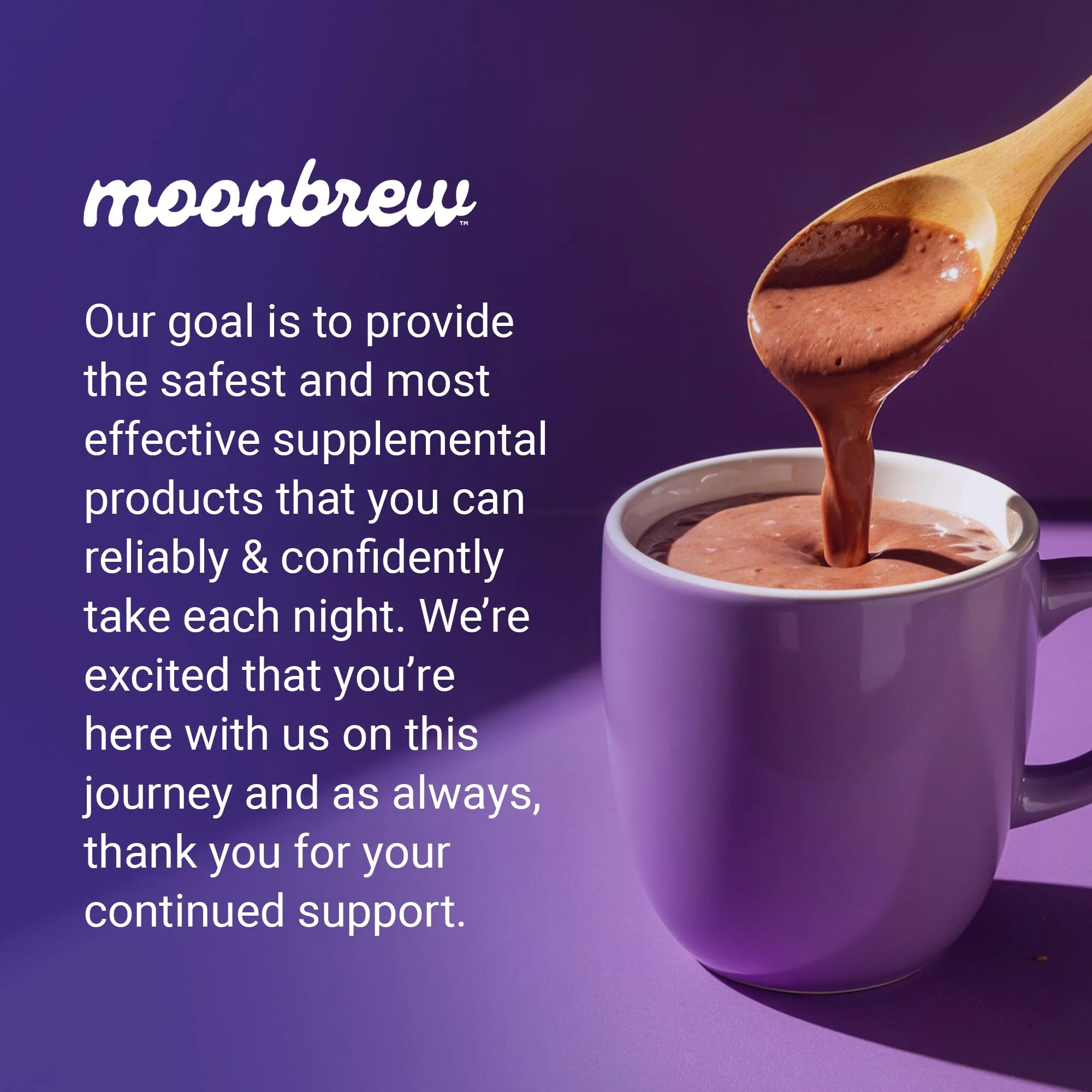 MoonBrew Nighttime Magnesium Vanilla Latte Mix, Natural Sleep Aid Drink Mix for Adults - Calming Melatonin-Free Sleep Support Powder with Magnesium Glycinate, L-Theanine, Chamomile & Zinc - Image 2