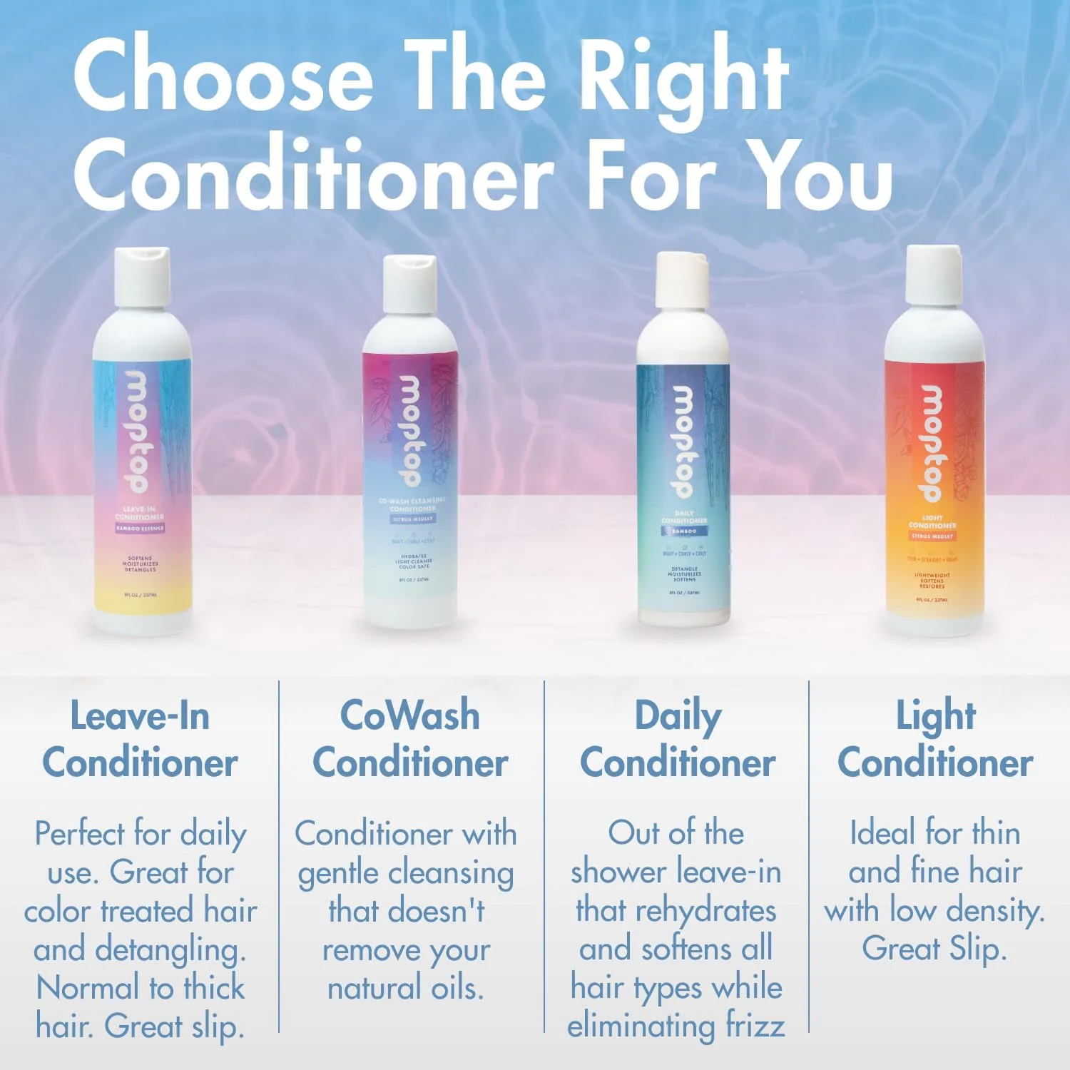 MopTop Leave In Conditioner for Curly Hair – Hair Moisturizer to Soften, Moisturize & Hydrate, Anti Frizz for All Textures & Curl Types, Sulfate & Paraben Free Hair Conditioner - Image 5