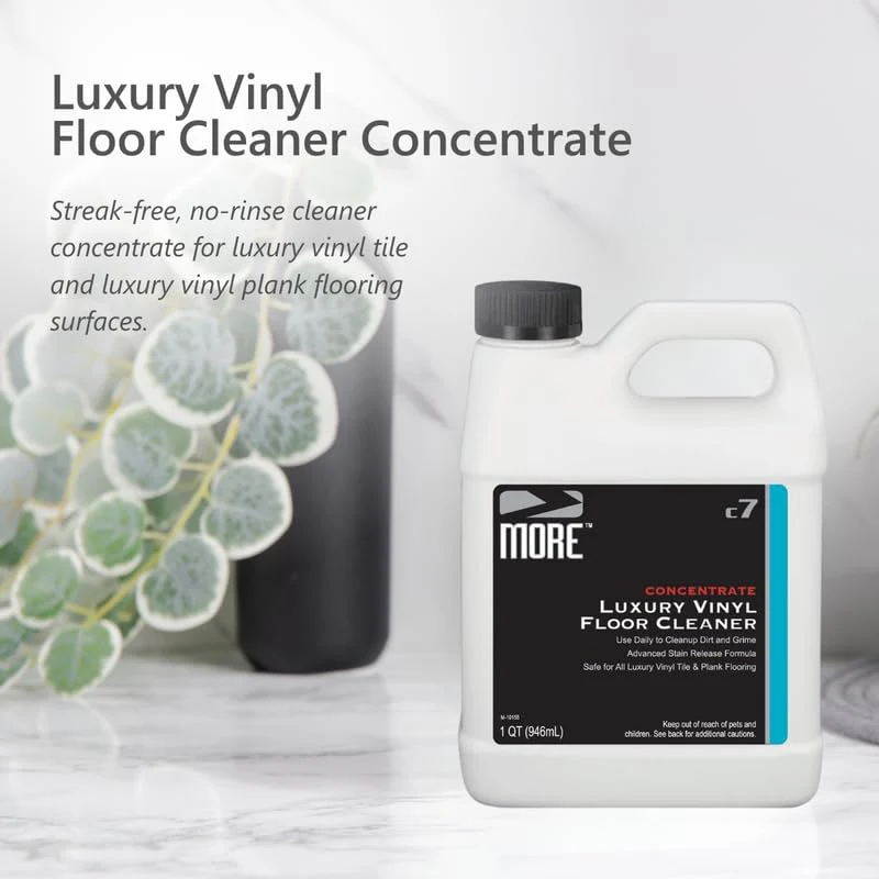 MORE Luxury Vinyl Floor Cleaner - Water-Based Surface Care Concentrate - For Kitchen and Bathroom Floors - Daily No-Rinse Cleaner - Unscented - pH Neutral - 32oz - Image 7