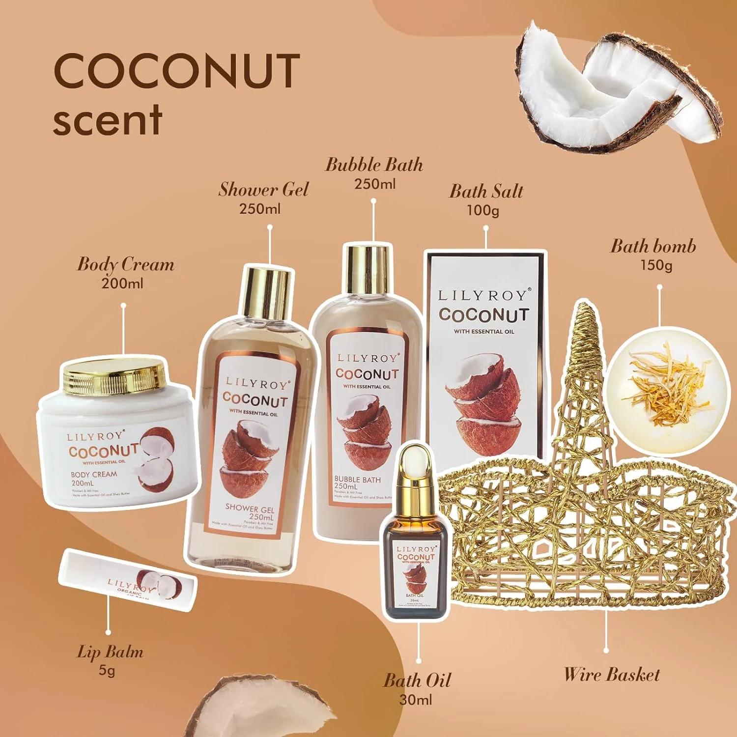 Mothers Day Gifts for Women - 8-Piece Luxury Bath & Body Gift Set for Women and Men Self Care Kit Spa Gift Baskets | Valentines Day Gifts, Birthday, Christmas Gift, All Occasion Present for Mom - Image 8