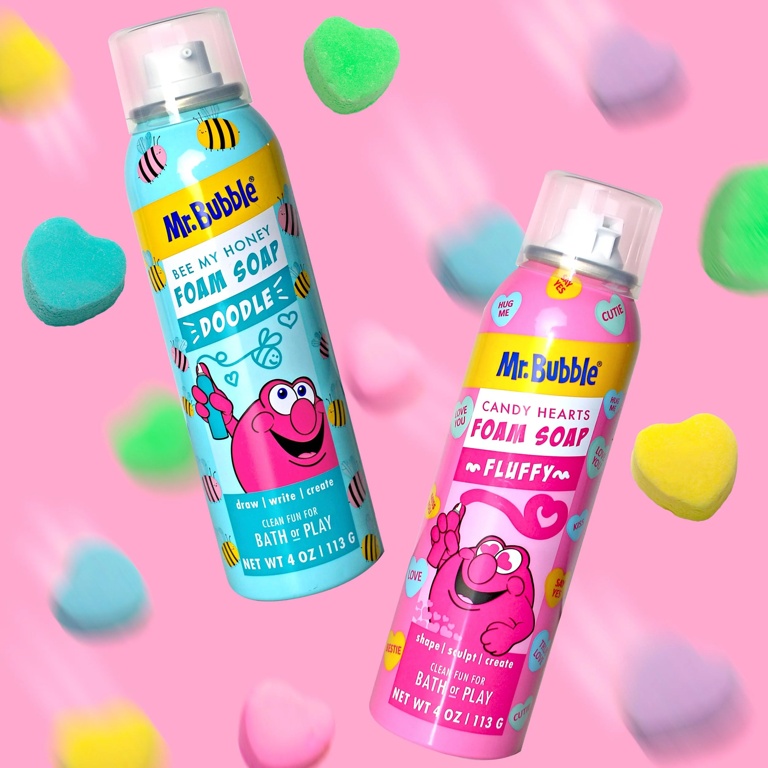 Mr. Bubble The Village Company Limited Edition Foam Soap, Strawberry Candy Scent, Cleans and Moisturizes, Paraben-Free, 4 oz, Pack of 4 - Image 2