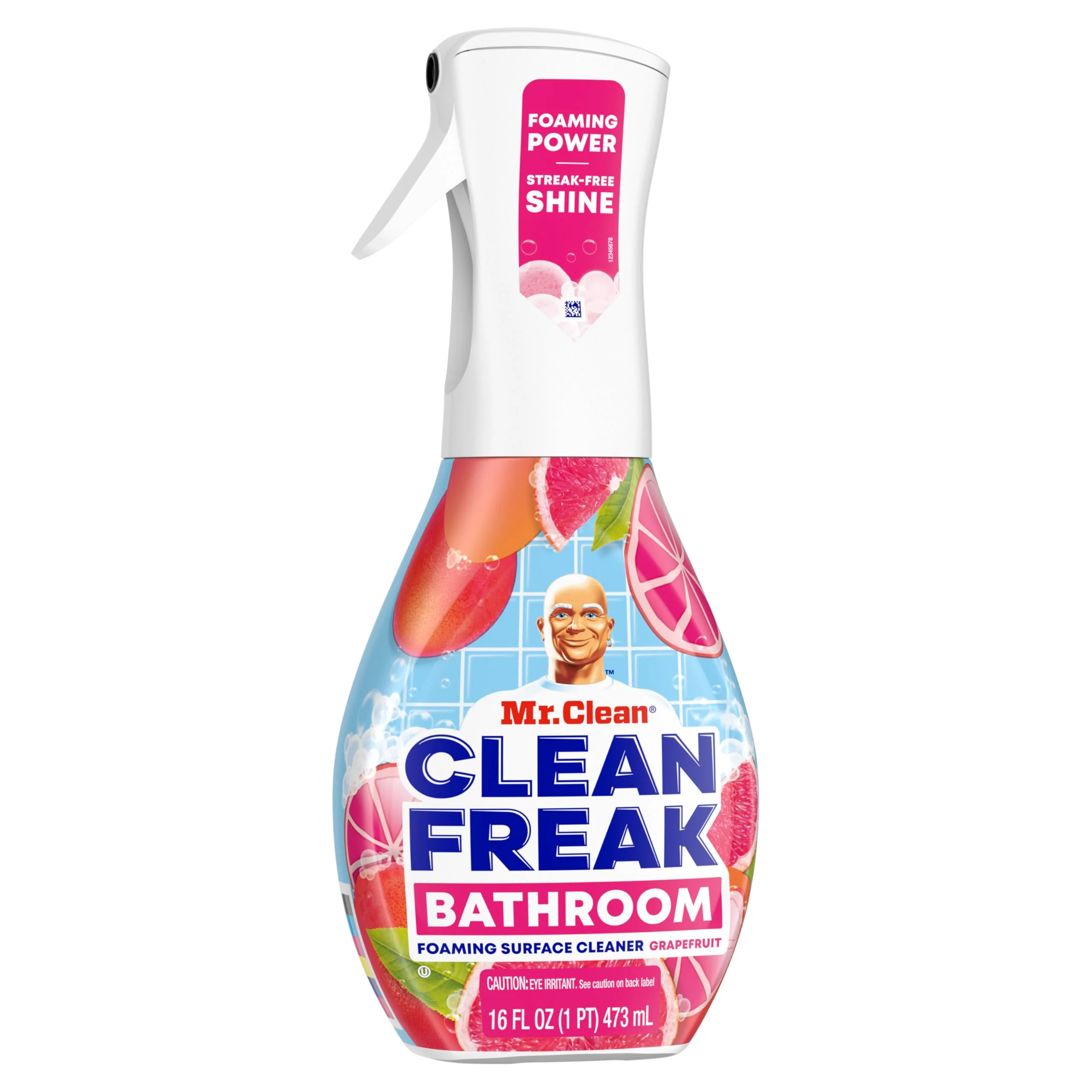 Mr. Clean Clean Freak Foaming Bathroom Surface Cleaner Multi-Surface Spray Starter Kit and Refill Bundle, Grapefruit Scent, 64 fl oz - Image 3