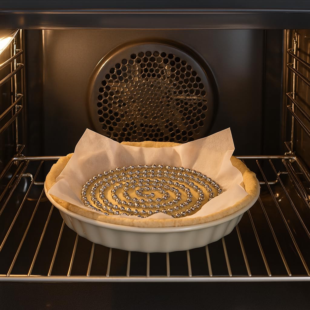Mrs. Anderson's Baking Pie Weights | Stainless Steel Stoneware Beads for Blind Baking | Heat-Safe, Food-Safe, Easy to Use | Prevents Shrinking, Puffing, Bubbling | Connected Chain Weights - Image 10