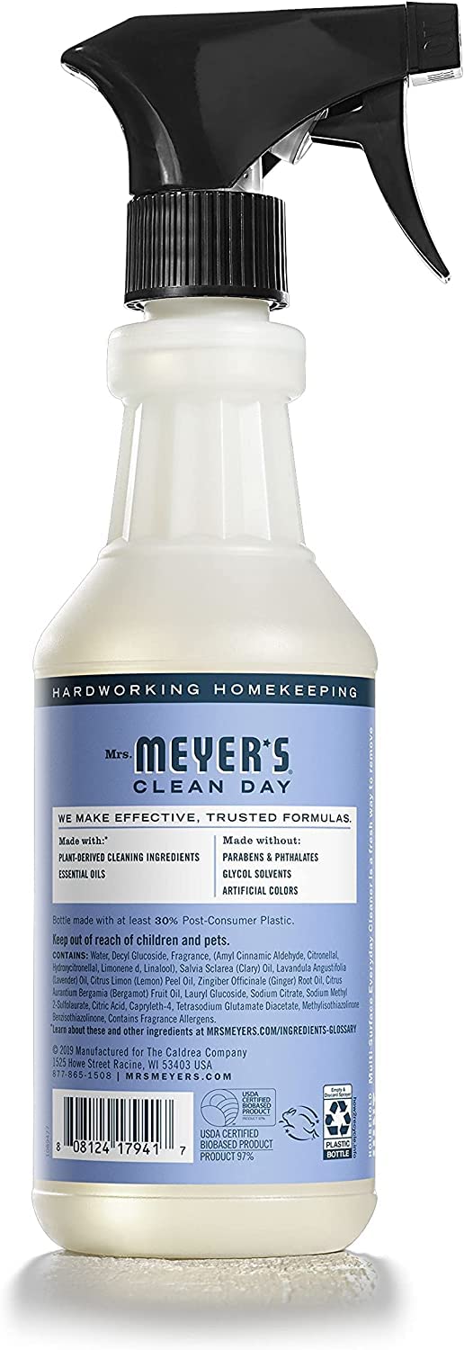 Mrs. MEYER'S All-Purpose Cleaner Spray, Bluebell, 16 fl. oz. (Pack of 6) - Image 3