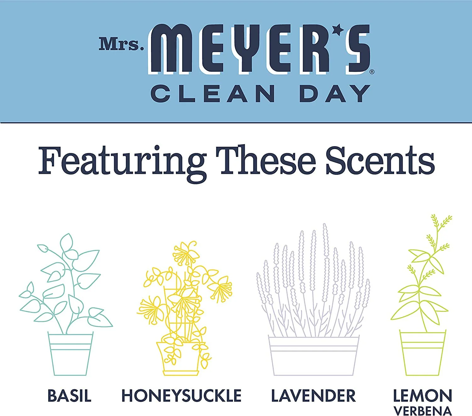 Mrs. MEYER'S All-Purpose Cleaner Spray, Bluebell, 16 fl. oz. (Pack of 6) - Image 8