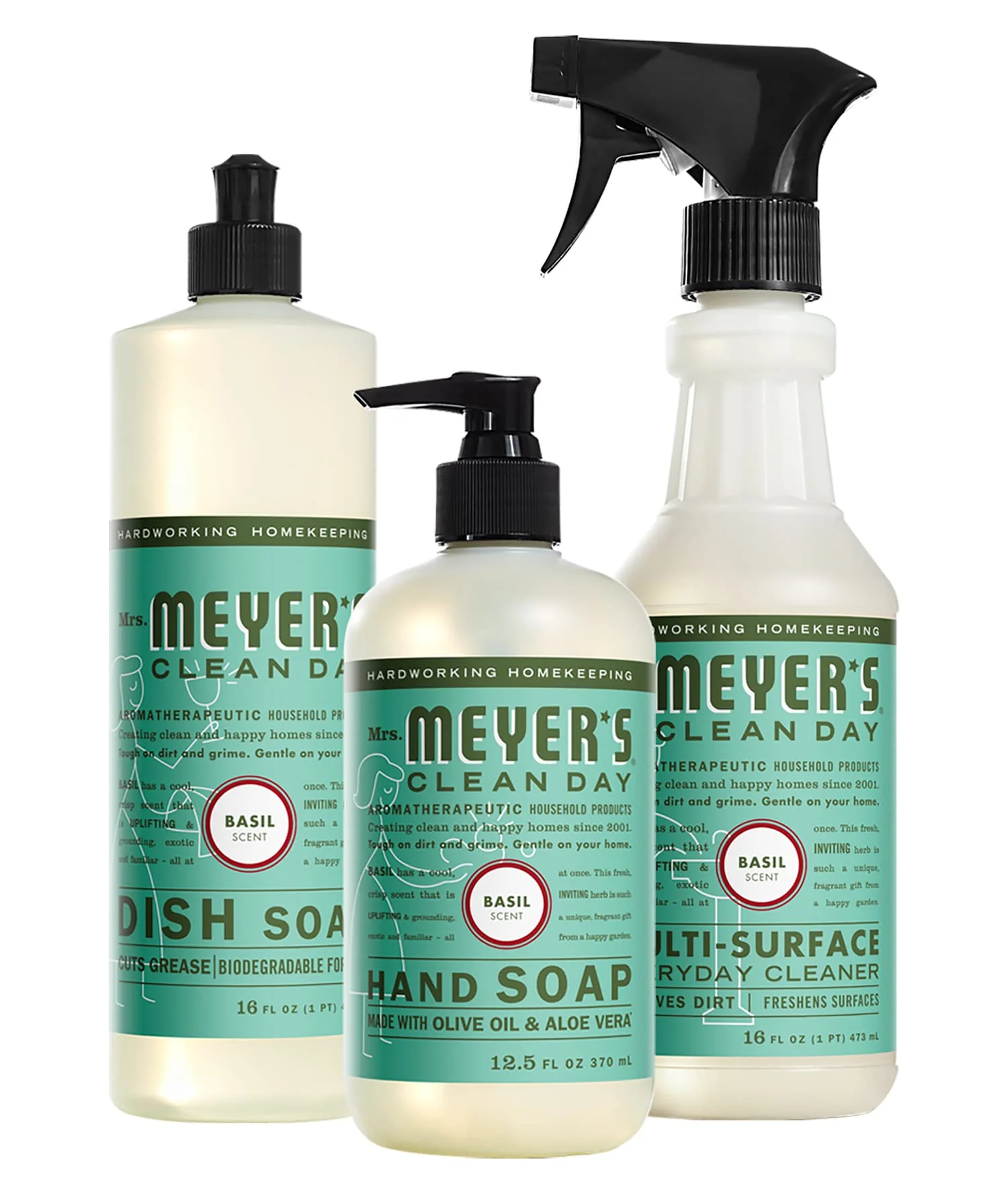 Mrs. MEYER'S Clean Day Basil Kitchen Basics Set