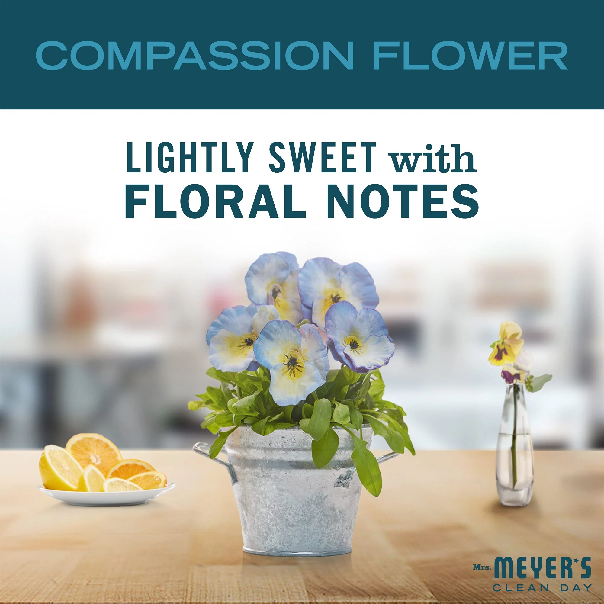 MRS. MEYER'S CLEAN DAY Dryer Sheets, Fabric Softener, Reduces Static, Infused with Essential Oils, Compassion Flower, 80 Count (Pack of 3) - Image 2