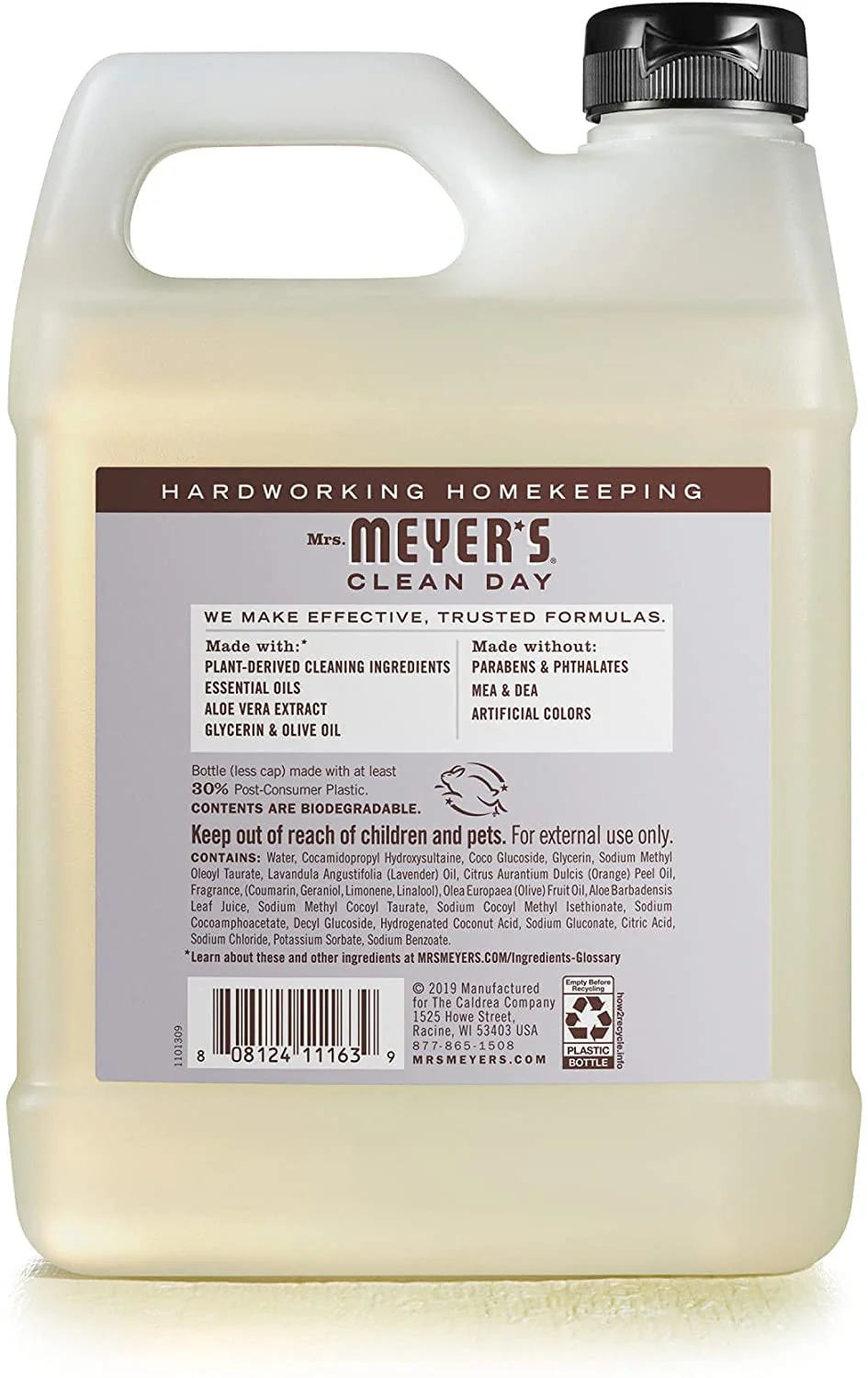 MRS. MEYER'S CLEAN DAY Hand Soap Refill Scent Variety Pack 2 CT (Lemon Verbena + Lavender) - Image 3