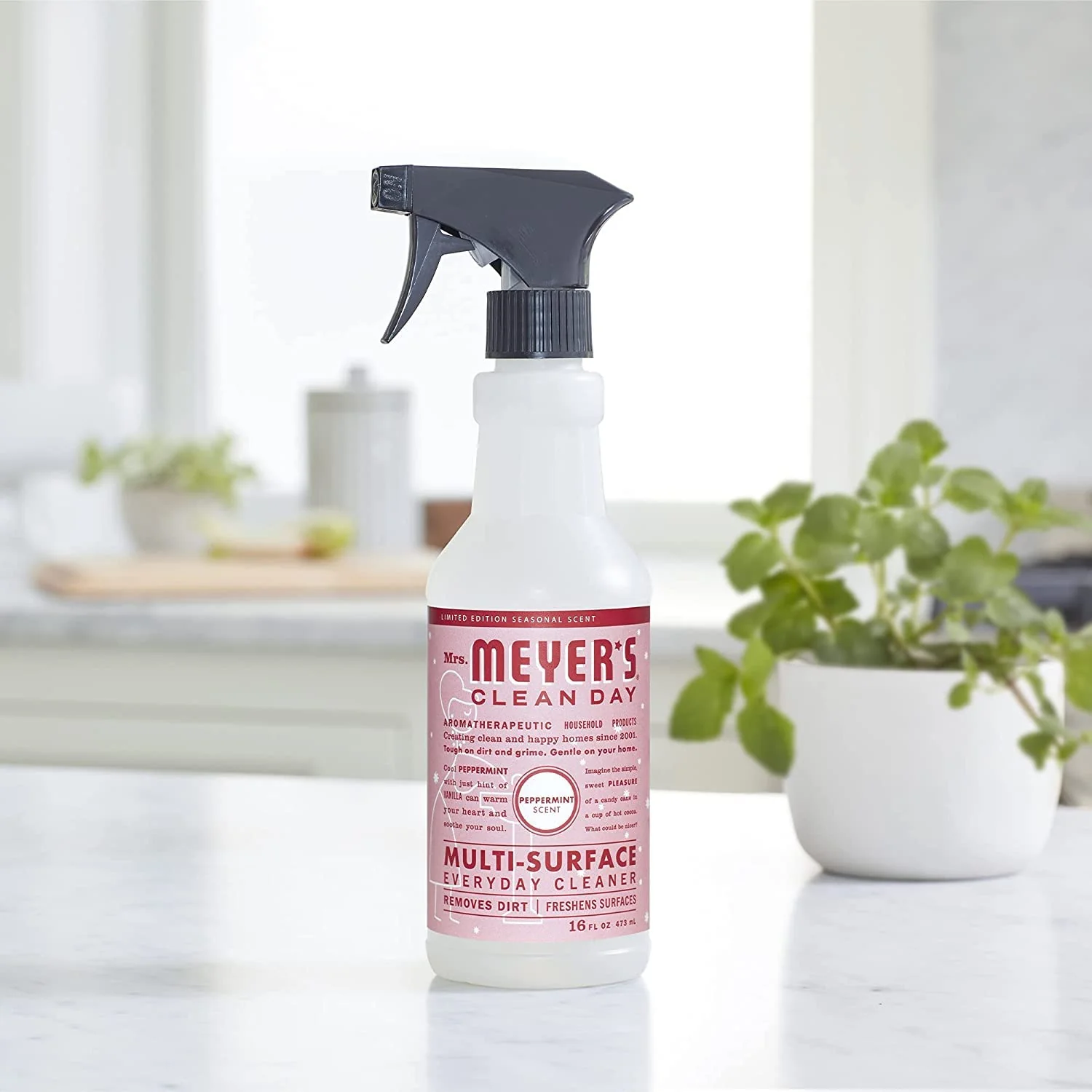 Mrs. MEYER'S Clean Day Multi-Surface Cleaner, Peppermint, 16 Fl Oz. (Pack of 2) - Image 3