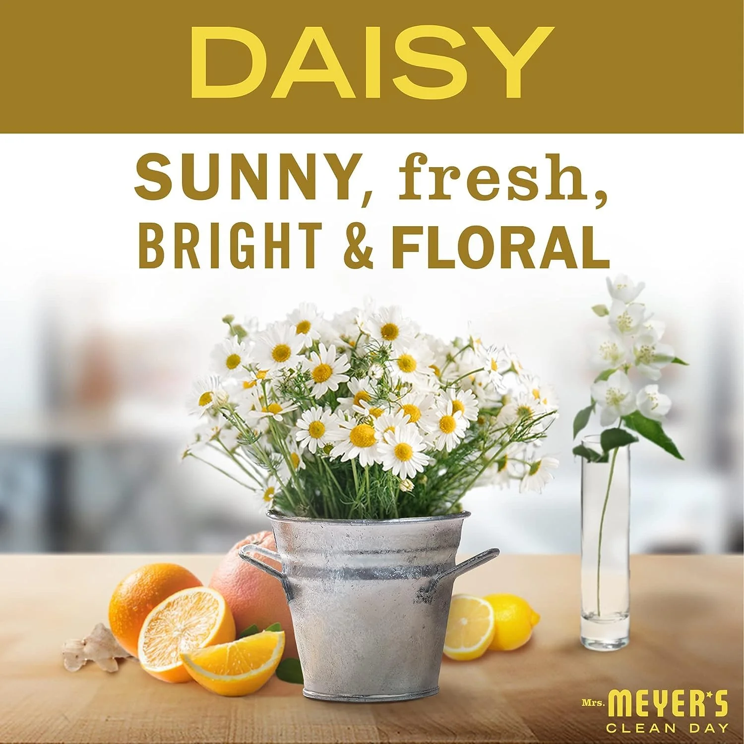 Mrs. MEYER'S Variety, 1 Room Freshener, 8 OZ, 1 Liquid Dish Soap, 16 OZ, 1 Liquid Hand Soap,12.5 OZ, 1 Multi-Surface Cleaner 16 OZ, 1 CT (Daisy) - Image 3