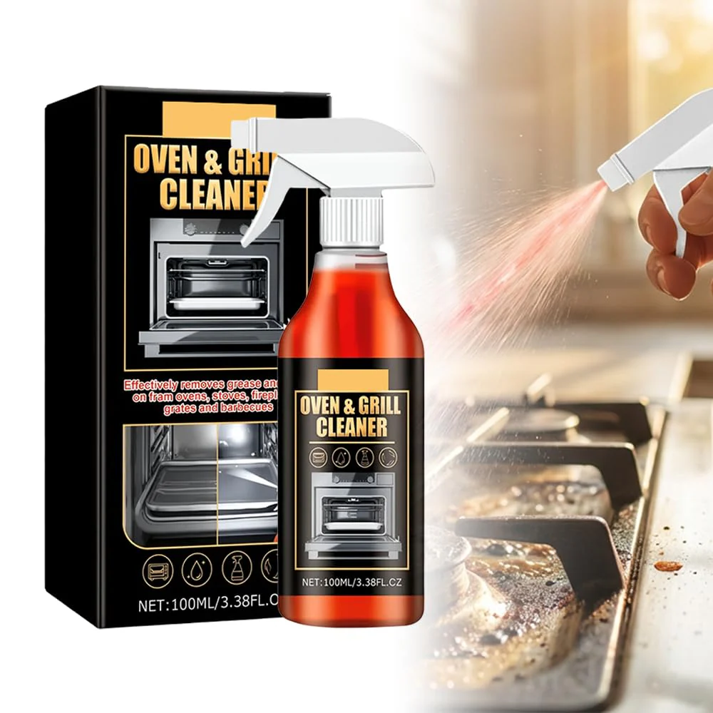 Mucpad Kitchen Heavy Oil Cleaner Spray,Clean Spray Cleaner for Ovens,Countertops,Stovetop,100Ml All Purpose Kitchens Heavy Oil Cleaning Agent (1PC)