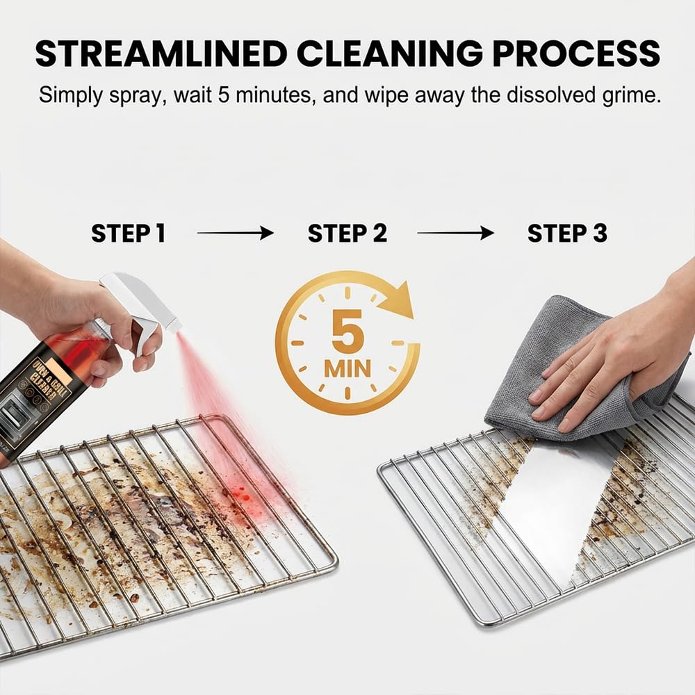 Mucpad Kitchen Heavy Oil Cleaner Spray,Clean Spray Cleaner for Ovens,Countertops,Stovetop,100Ml All Purpose Kitchens Heavy Oil Cleaning Agent (1PC) - Image 3