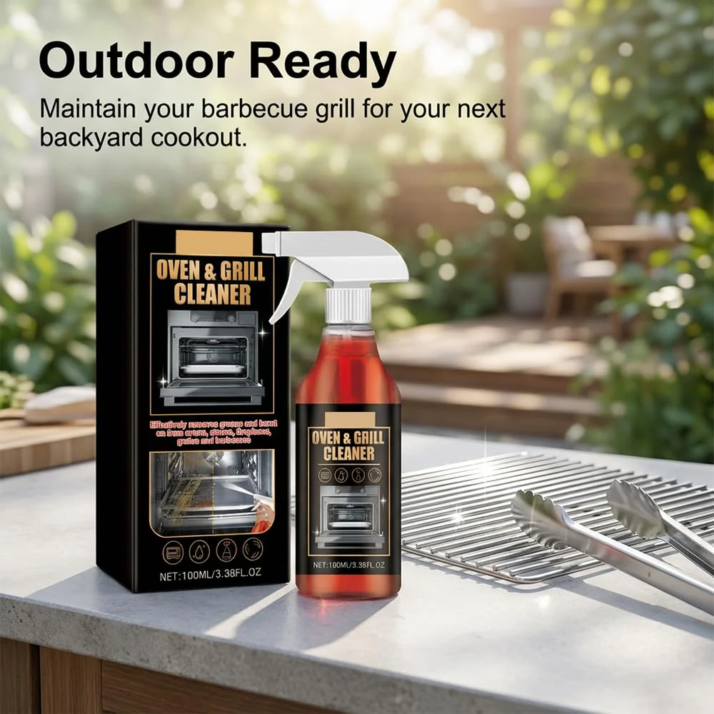 Mucpad Kitchen Heavy Oil Cleaner Spray,Clean Spray Cleaner for Ovens,Countertops,Stovetop,100Ml All Purpose Kitchens Heavy Oil Cleaning Agent (1PC) - Image 9