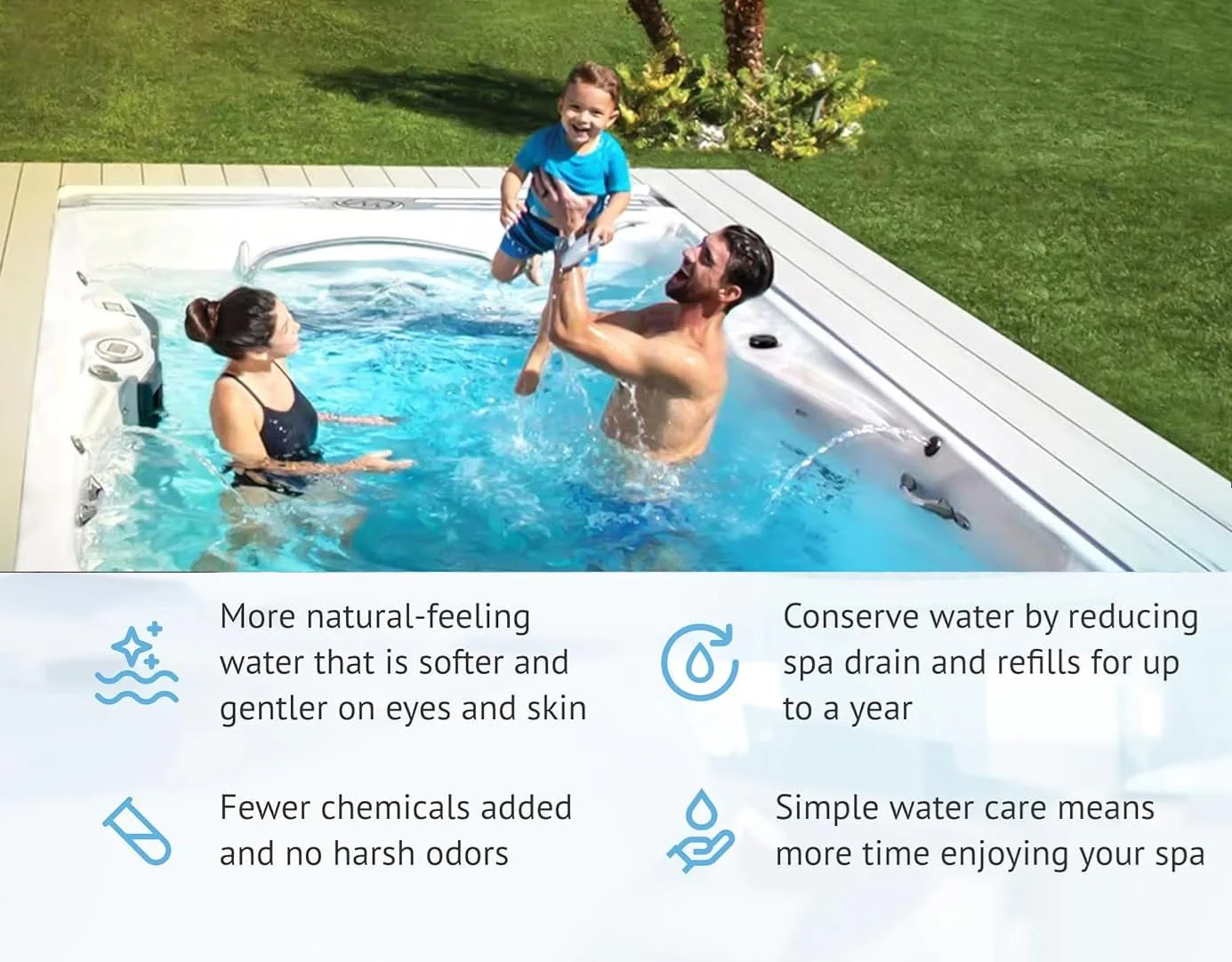 Mugloden Hot Tub in-Line Replacement Chlorine Cartridge for Frog Ease System 3-Pack up to 600 gallons; with No Cyanuric Acid - Image 2