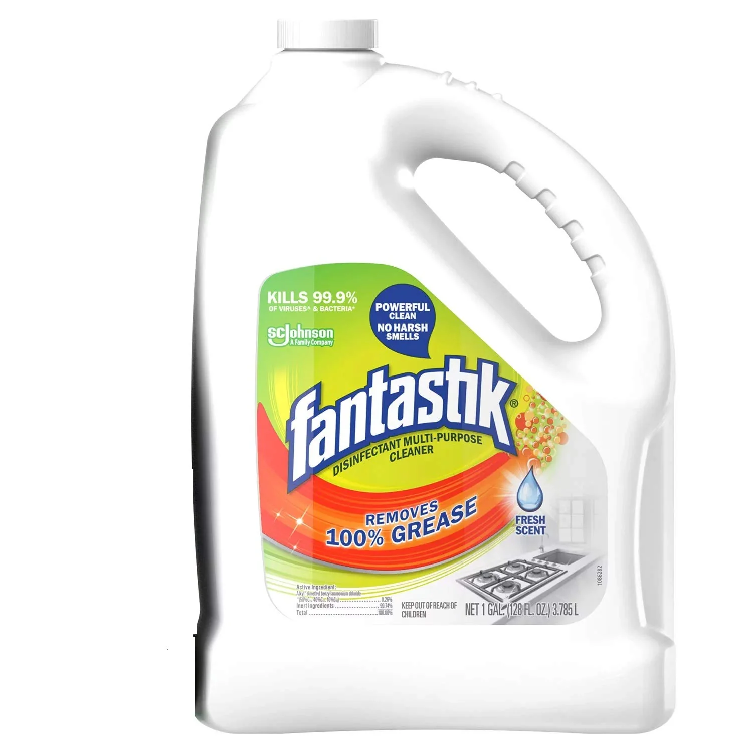Multi-Surface Disinfectant Degreaser, Pleasant Scent, 1 Gallon Bottle - Image 2