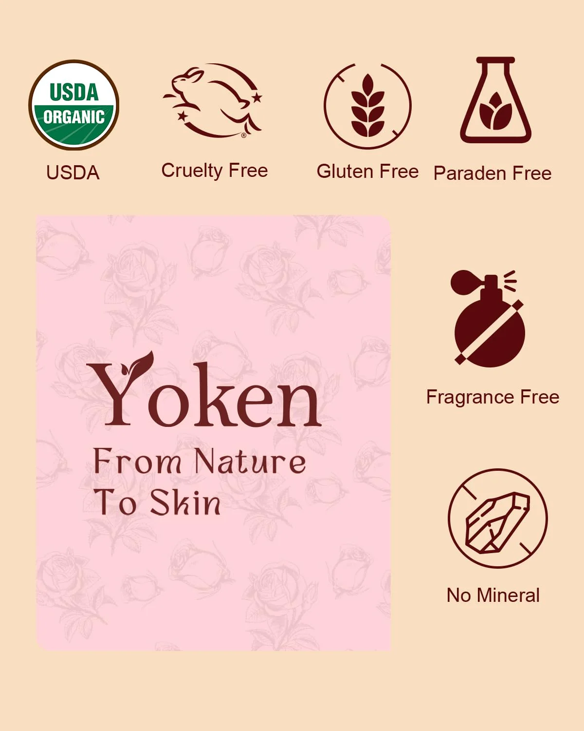 Multi-Used Body Oil For Skin USDA Certified,Face,Hair and Nails,Multi Purpose Organic oil With Rose Petals,Vitamin E & Almond Oil Nourishing & Hydrating ,Body Oil for Moisture & Skin After Bath Oil - Image 3