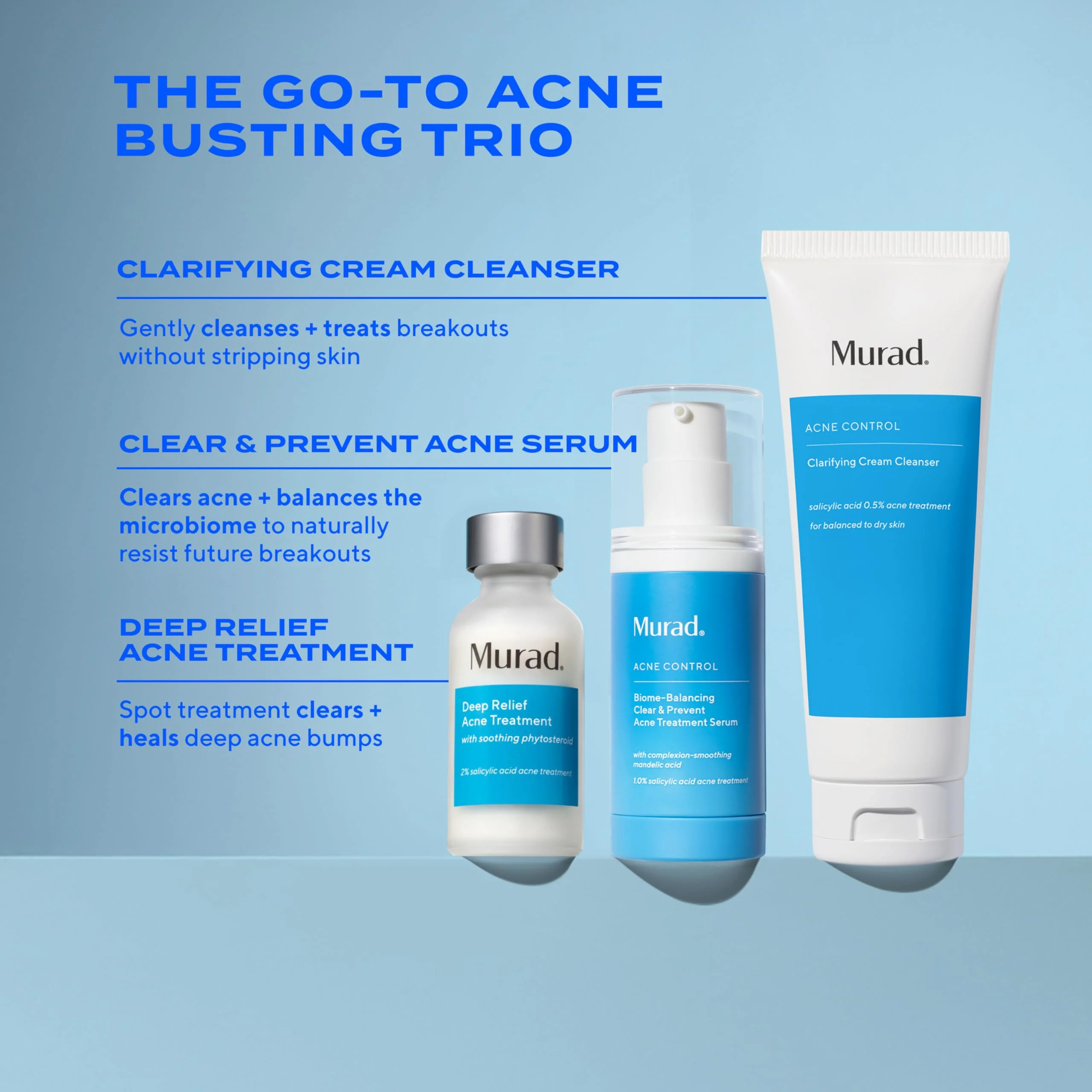 Murad Acne Control Clarifying Cream Cleanser – Gentle Salicylic Acid Face Wash for Acne-Prone and Sensitive Skin, Treats and Prevents Breakouts and Calms Irritation with Extra Hydration – 5 Fl Oz - Image 5