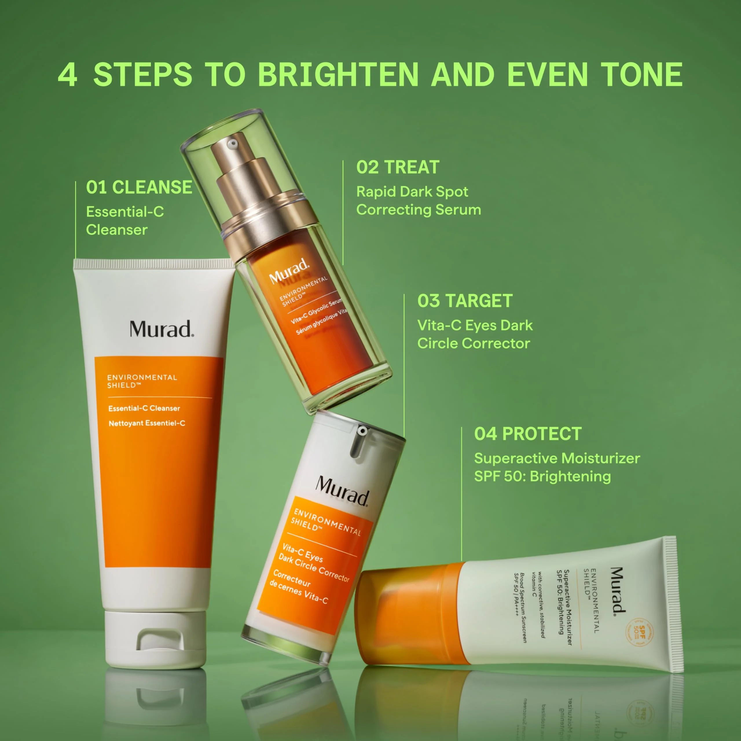Murad Environmental Shield VITA-C Glycolic Brightening Serum - Skin Brightening Serum for Face 30 ml - Image 3