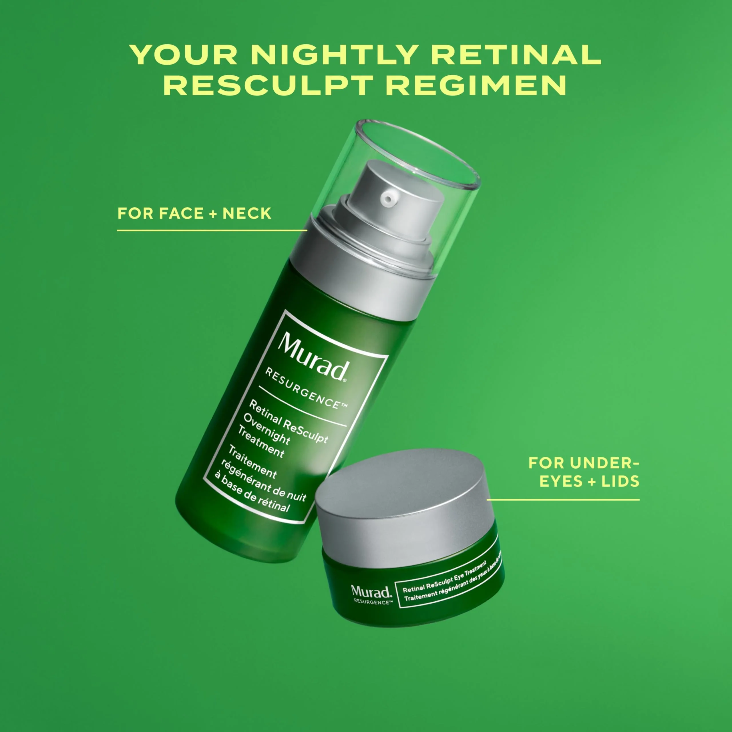 Murad Retinal ReSculpt Overnight Treatment - Advanced Face and Neck Serum with Encapsulated Retinal, Kangaroo Paw, Olive, & Oat Smooths Deep Wrinkles and Crepey Skin, & Lifts Sagging Skin - 1 Fl Oz - Image 4