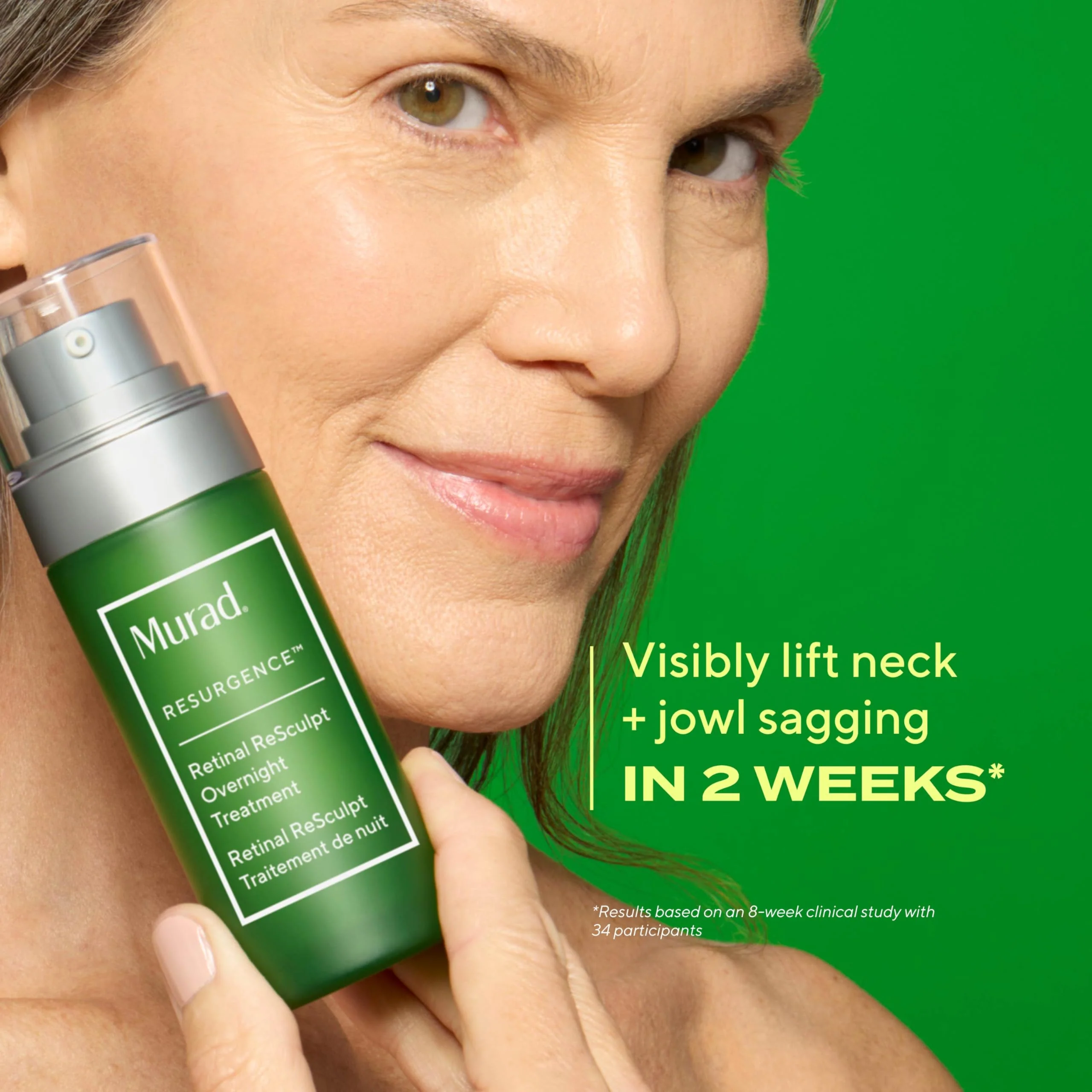 Murad Retinal ReSculpt Overnight Treatment - Advanced Face and Neck Serum with Encapsulated Retinal, Kangaroo Paw, Olive, & Oat Smooths Deep Wrinkles and Crepey Skin, & Lifts Sagging Skin - 1 Fl Oz - Image 8