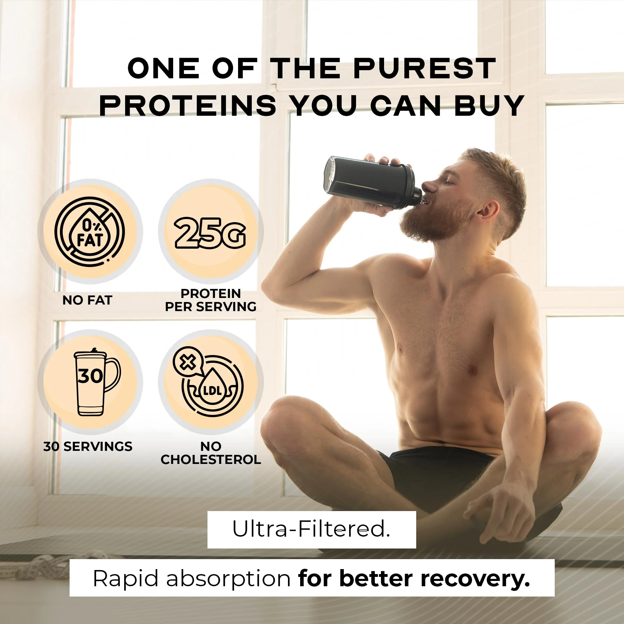 Muscle Feast Grass-Fed Whey Protein Isolate, All Natural Hormone Free Pasture Raised, Whey Isolate Protein Powder for Men and Women, Clean, Gluten-Free, Delicious Isolate Protein - Vanilla, 2lb - Image 2