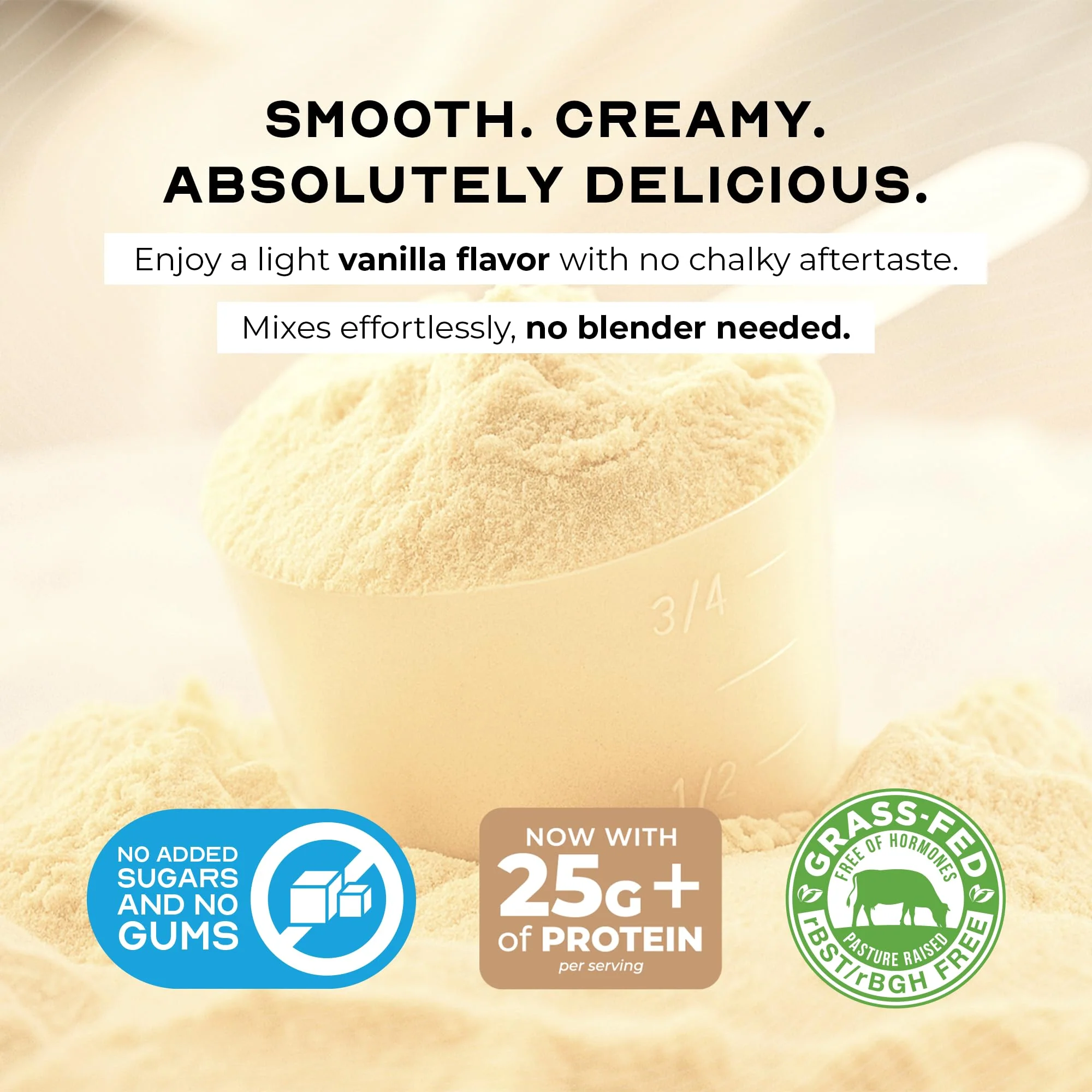 Muscle Feast Grass-Fed Whey Protein Isolate, All Natural Hormone Free Pasture Raised, Whey Isolate Protein Powder for Men and Women, Clean, Gluten-Free, Delicious Isolate Protein - Vanilla, 2lb - Image 7