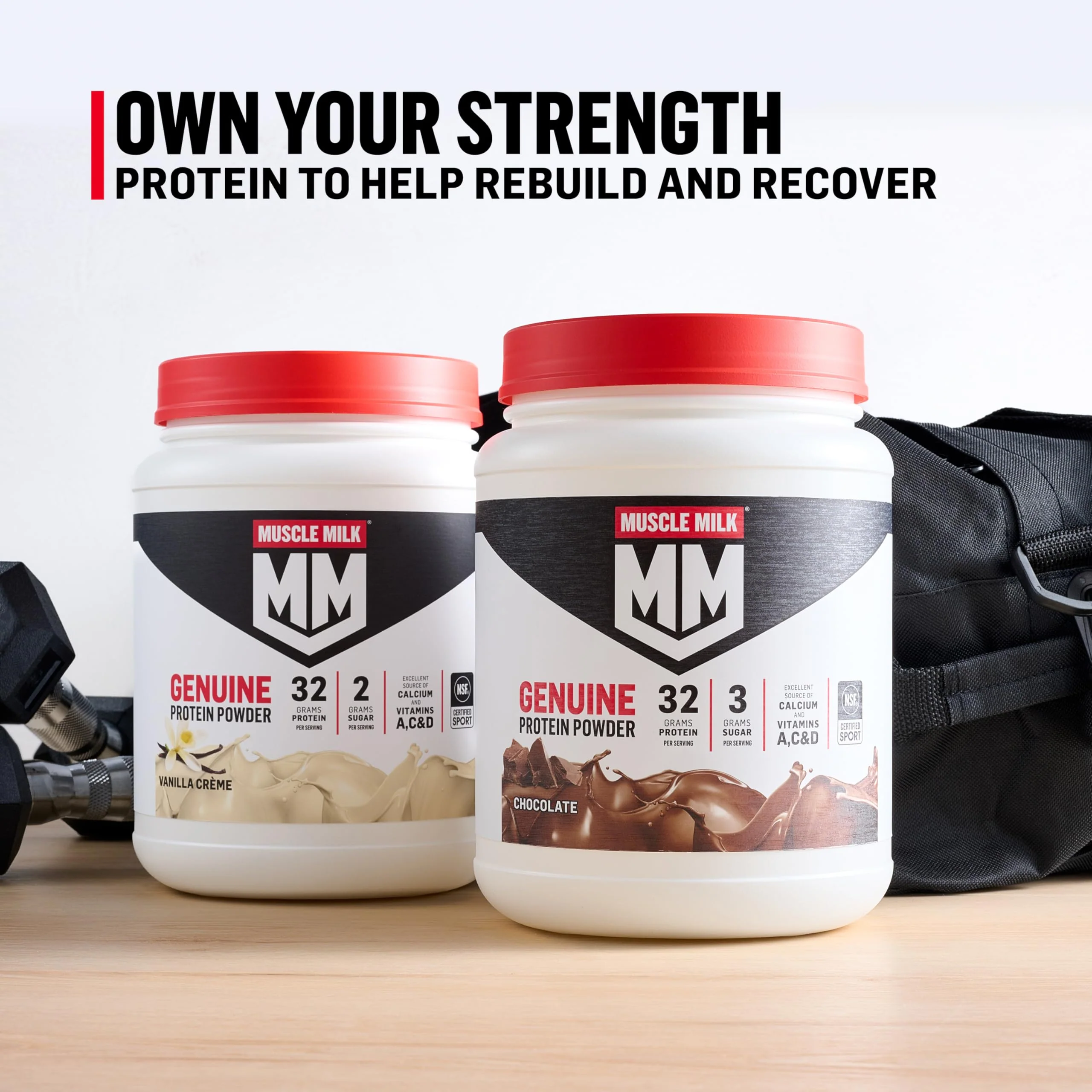 Muscle Milk Genuine Protein Powder, Vanilla Creme, 32g Protein, 4.94 Pound, 32 Servings - Image 7
